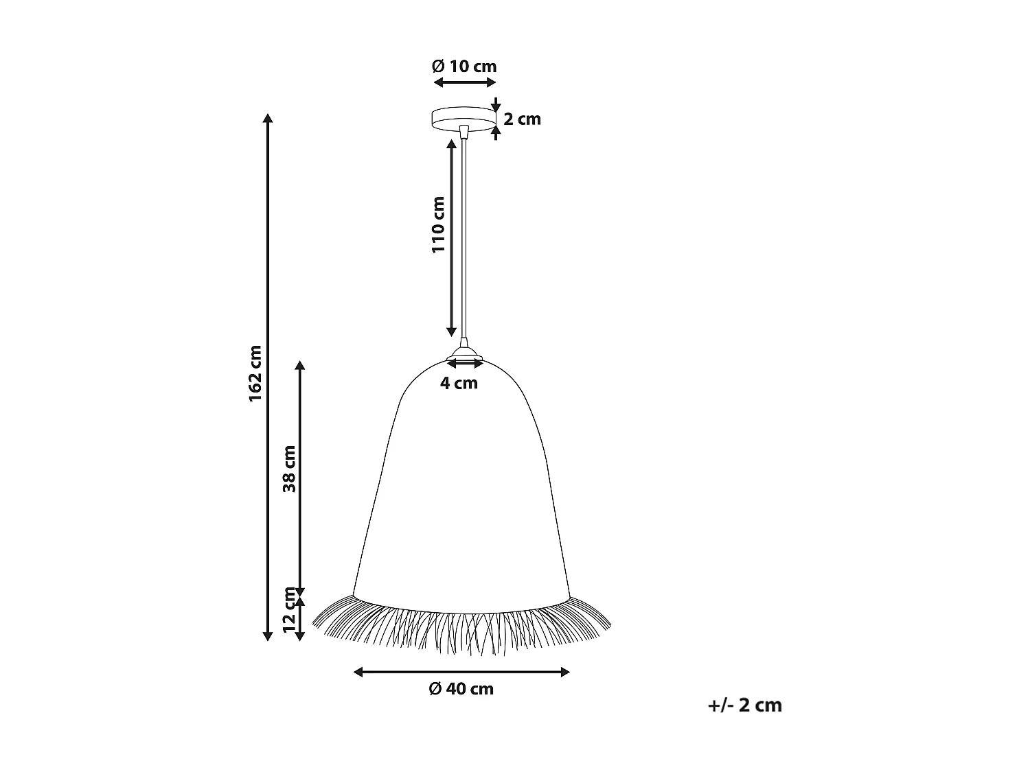 Lampe suspension ARYS Fibre de jacinthe d'eau Naturel