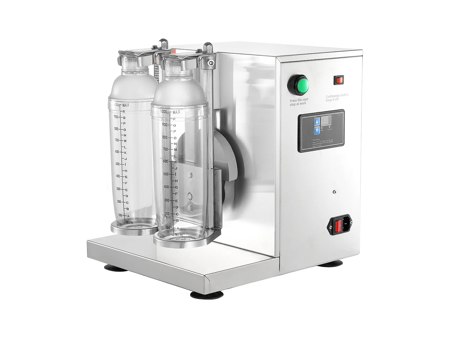 Machine à Milkshakes Électrique SucceBuy, 120 W, en Acier Inoxydable pour Usage Commercial