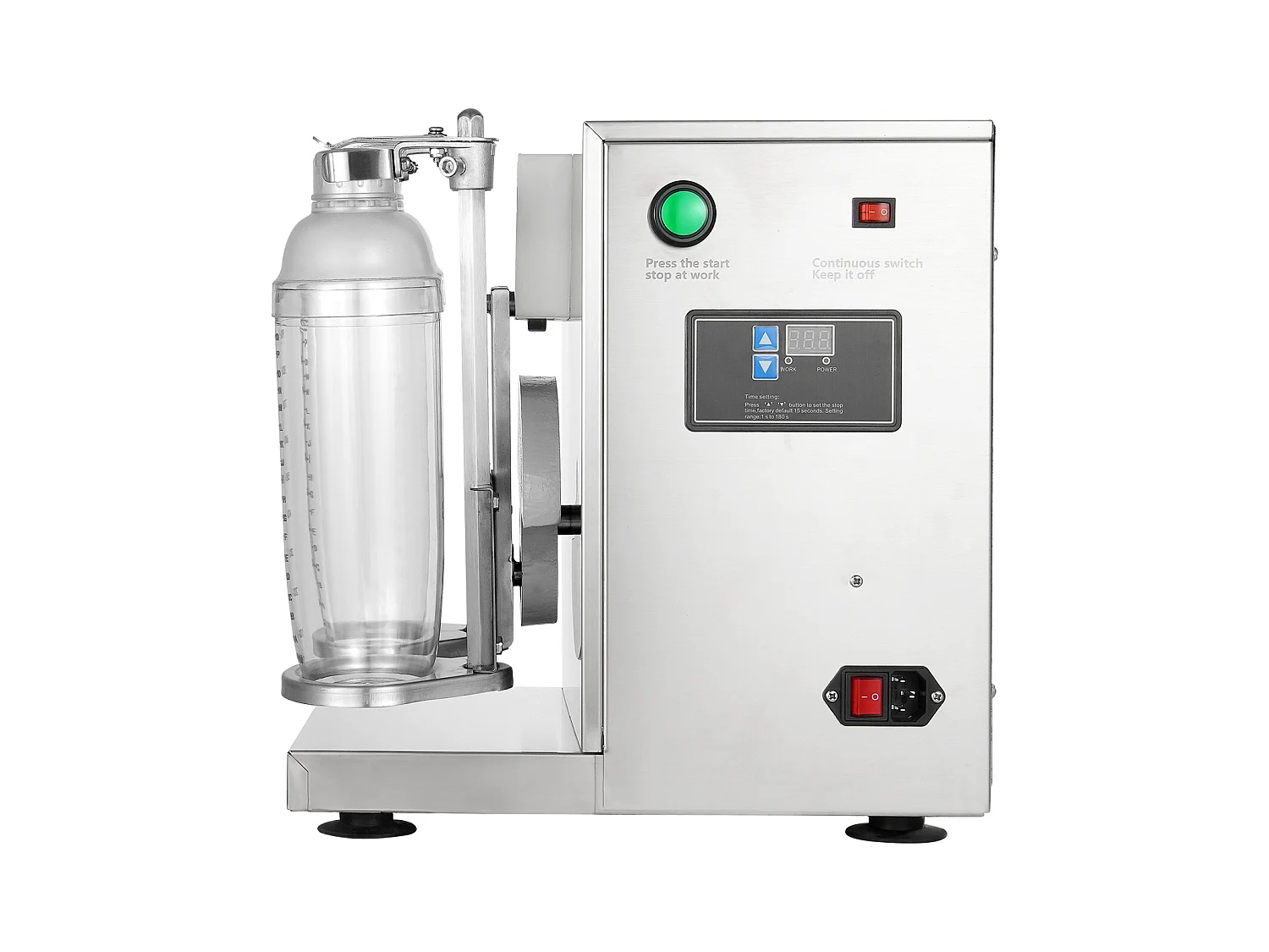 Machine à Milkshakes Électrique SucceBuy, 120 W, en Acier Inoxydable pour Usage Commercial