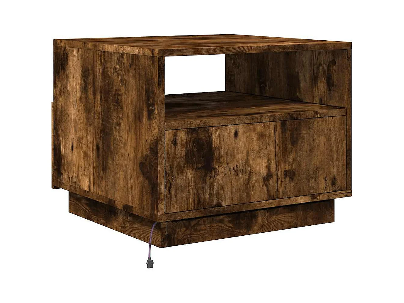 Table basse de salon bois marron 50 x 49 x 40 cm DEC037616