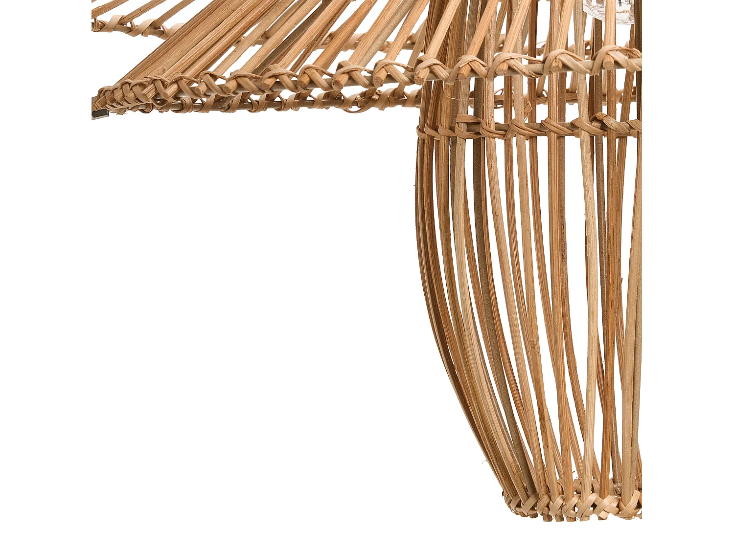 Lampe suspension BOTIJAS Rotin Naturel