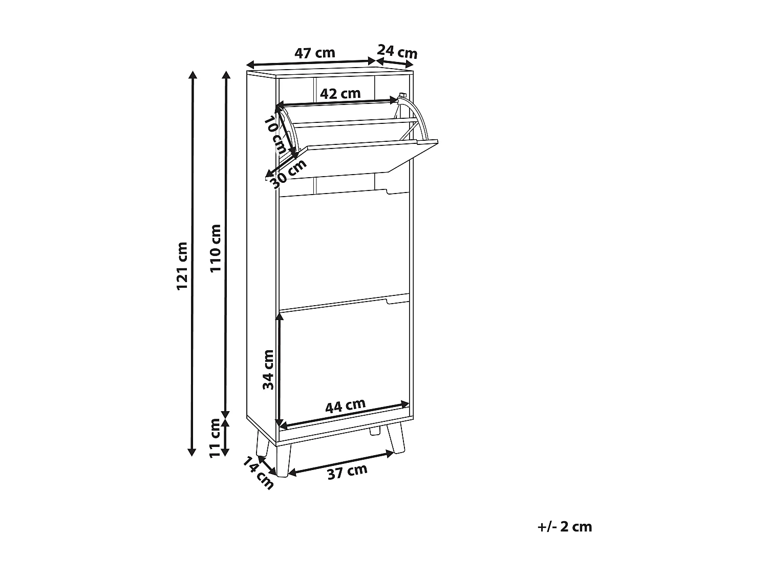 Meuble à chaussures NEIKA Noir