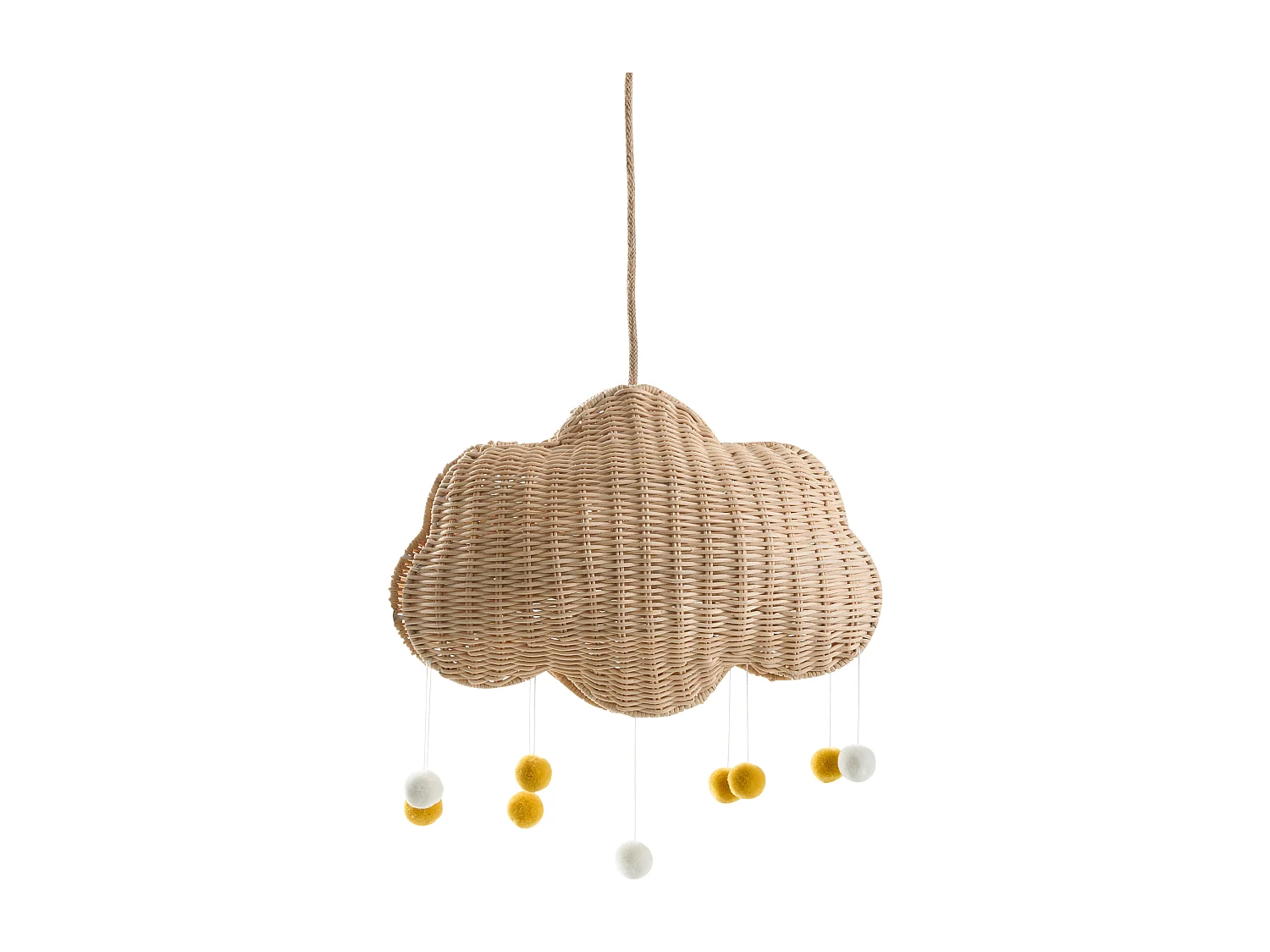 Lampe suspension Nuage ONON Rotin Naturel