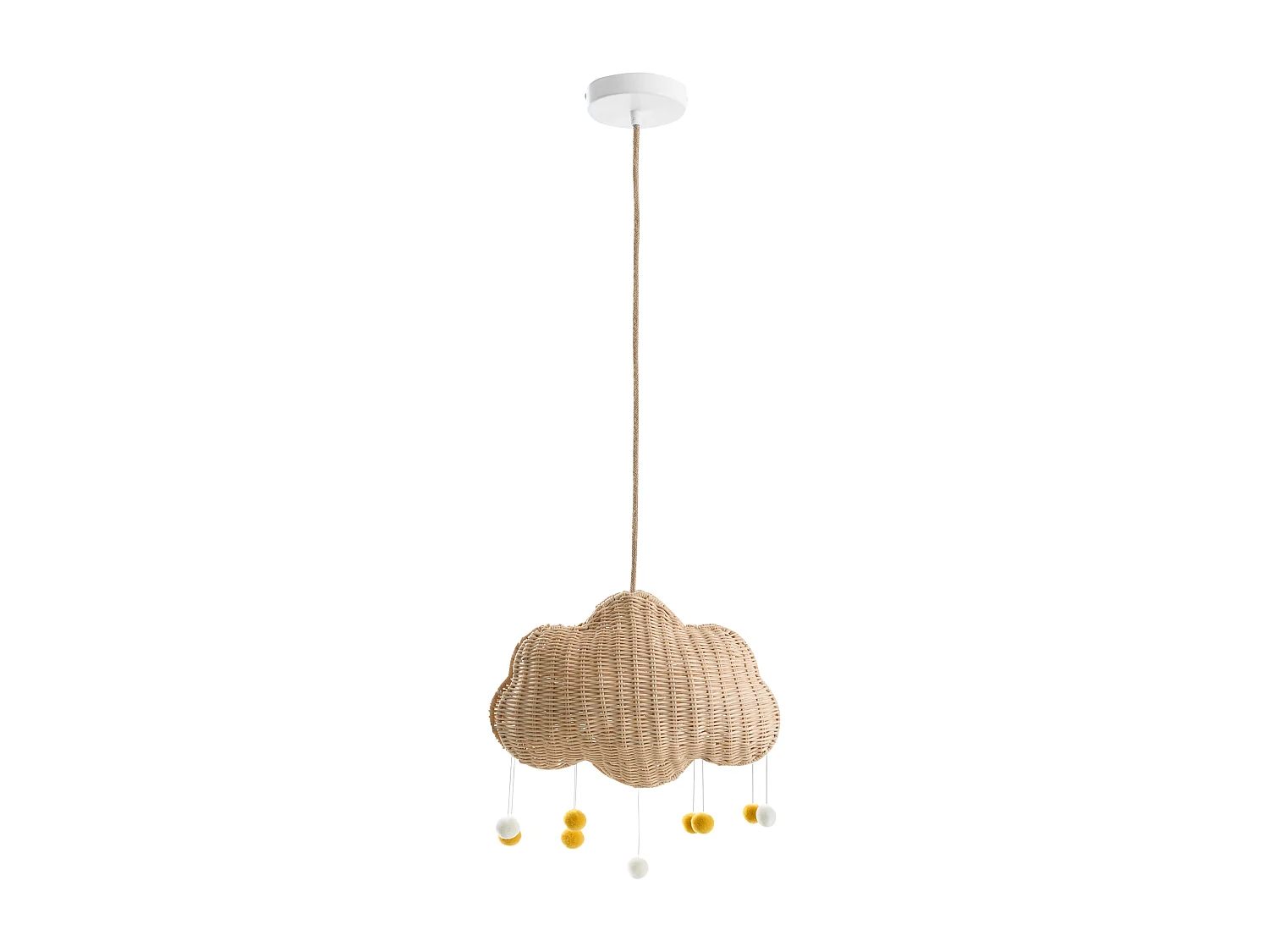 Lampe suspension Nuage ONON Rotin Naturel