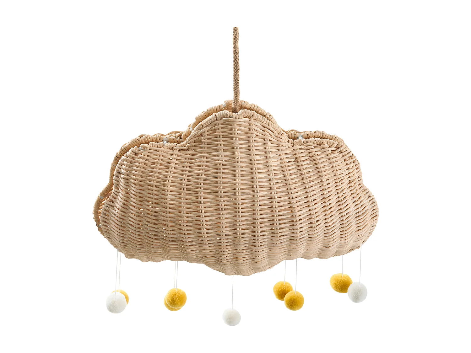 Lampe suspension Nuage ONON Rotin Naturel