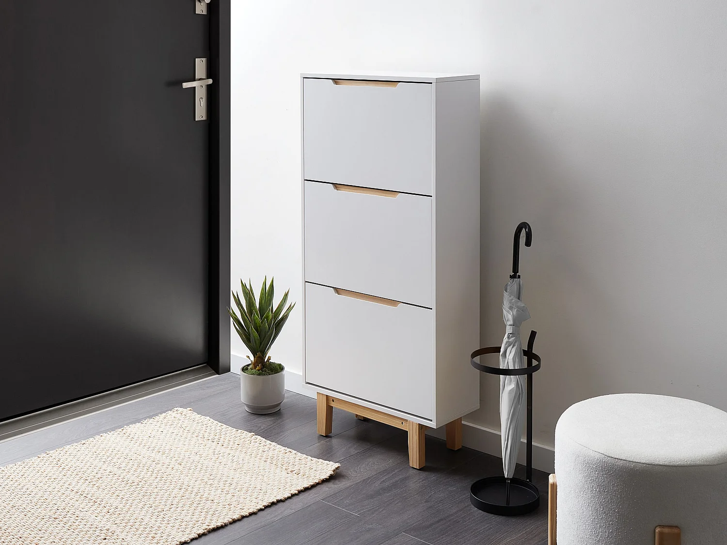 Shoe Storage Cabinet SANDFLY White
