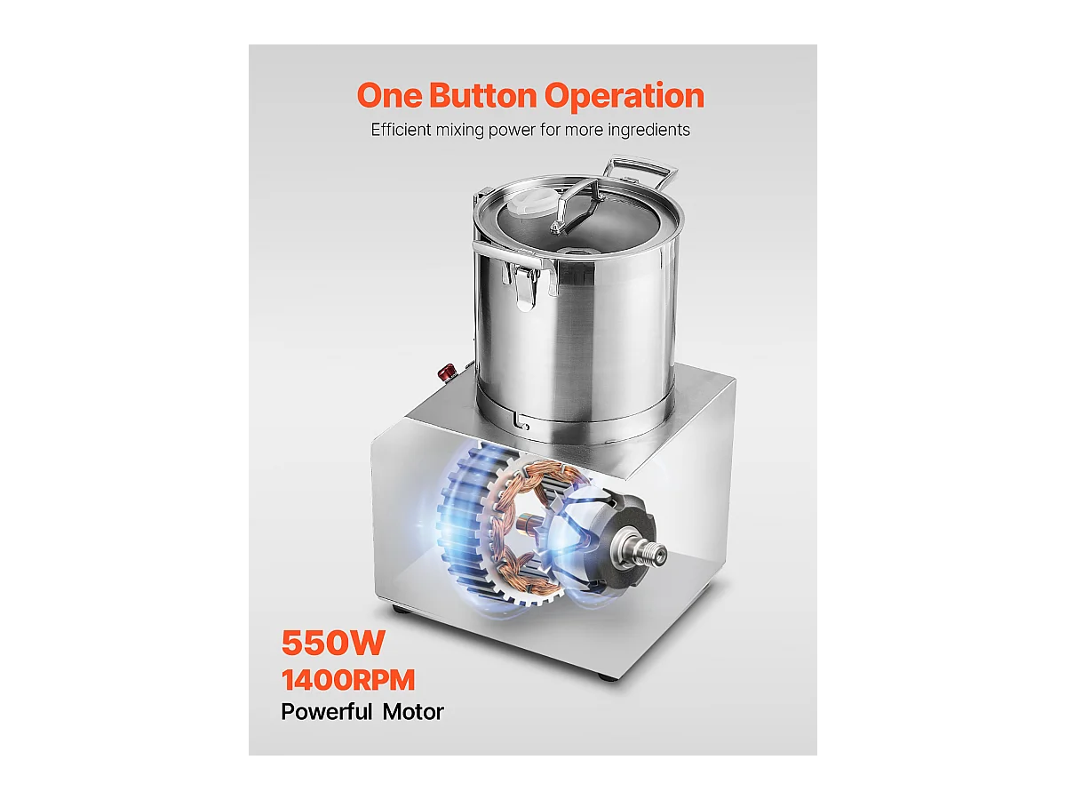 Tagliaverdure SucceBuy Robot da Cucina e Tritatutto 4 L - 550 W - Prestazioni Elevate