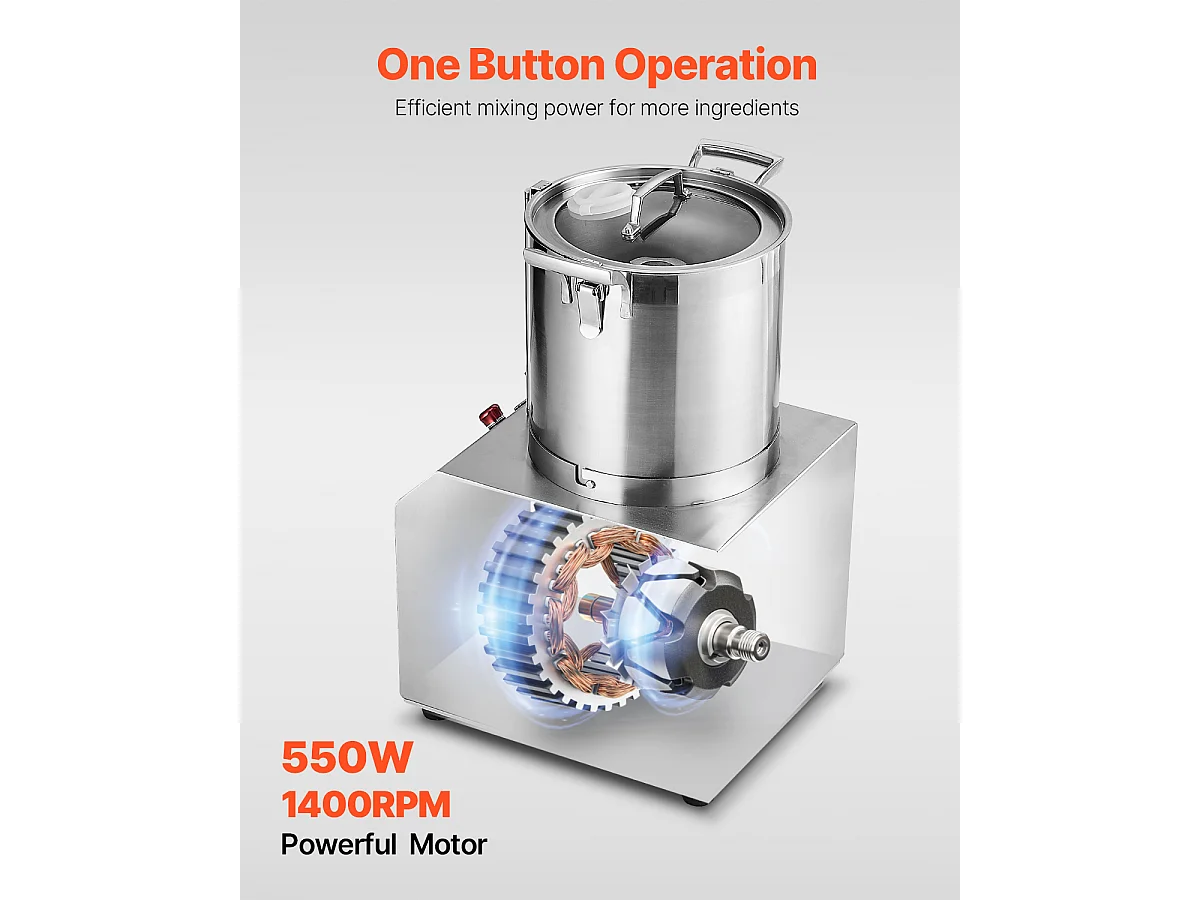 Coupe-Légumes SucceBuy Robot Culinaire et Hachoir 4L - 550 W - Performances élevées