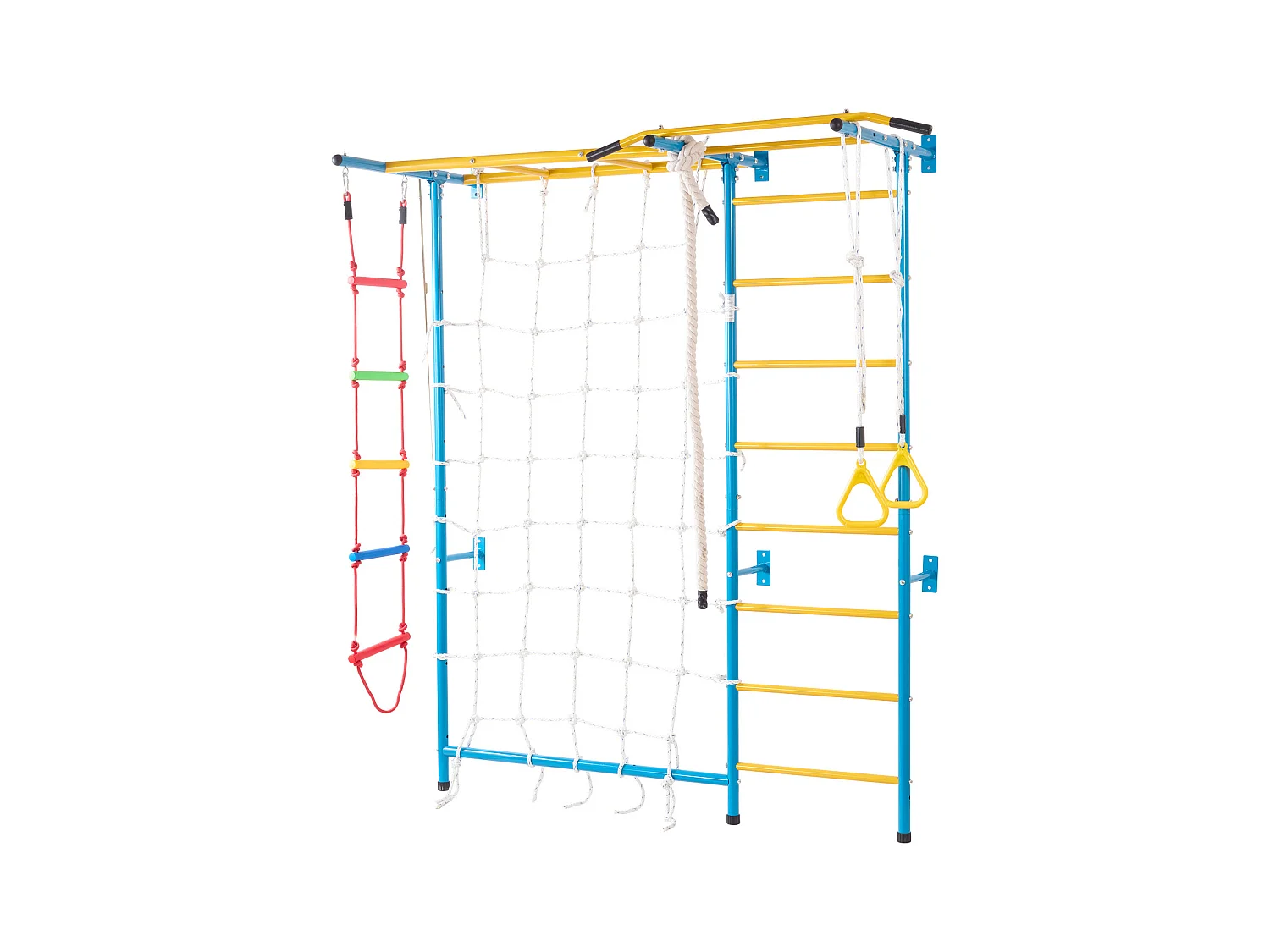Ścianka Wspinaczkowa SucceBuy 7 w 1 dla Dzieci, Zabawki do Ćwiczeń i Wspinaczki w Pomieszczeniach, Wykonana ze Stali