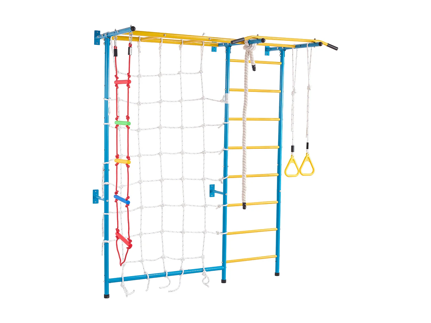 Échelle Murale SucceBuy 7 en 1 pour Enfants, Jouets d'Exercice et d'Escalade d'Intérieur en Acier