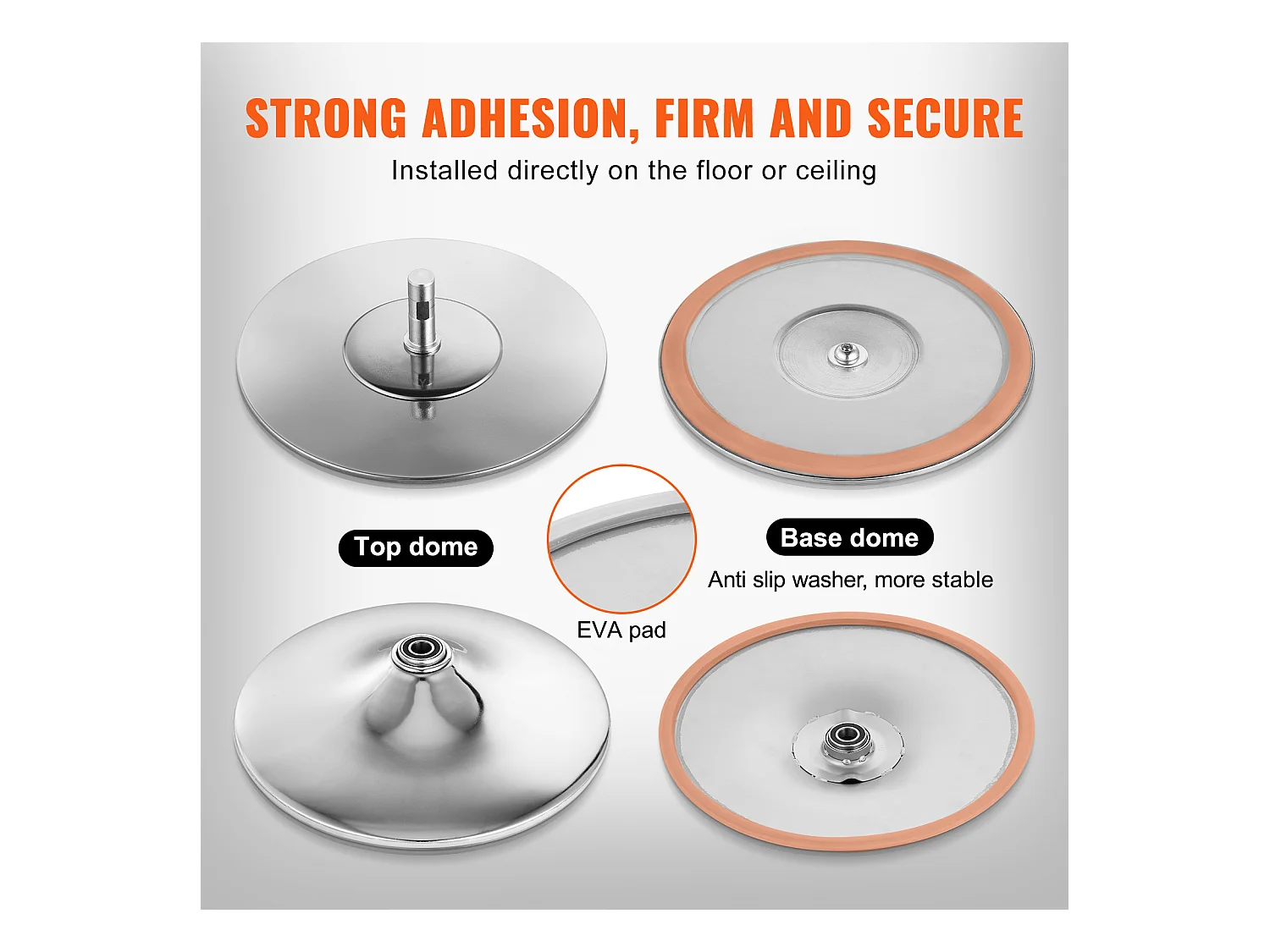 Sbarra da Danza Professionale SucceBuy, Kit Sbarra Statica Rotante, Sbarra in Acciaio Rosa da 40 mm, Portatile e Rimovibile