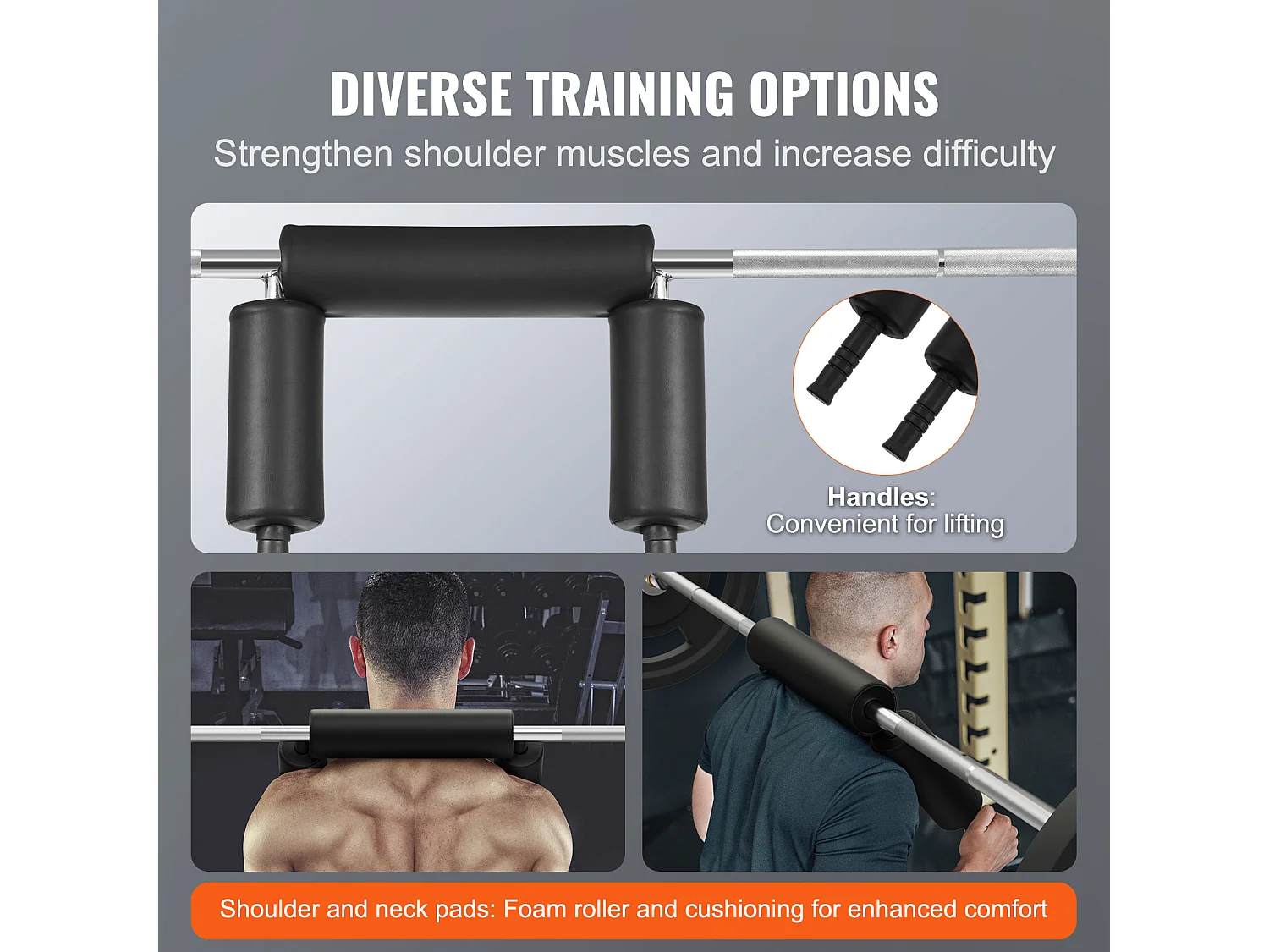 Barre d'Haltères de Sécurité SucceBuy pour l'Haltérophilie de Fitness, 218 cm