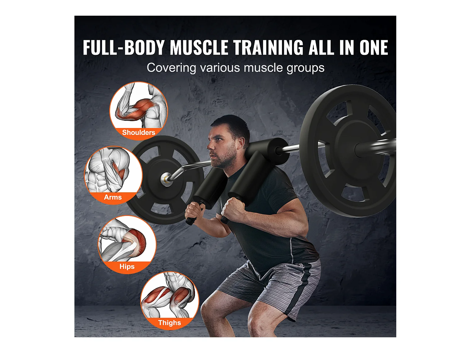 Barre d'Haltères de Sécurité SucceBuy pour l'Haltérophilie de Fitness, 221 cm