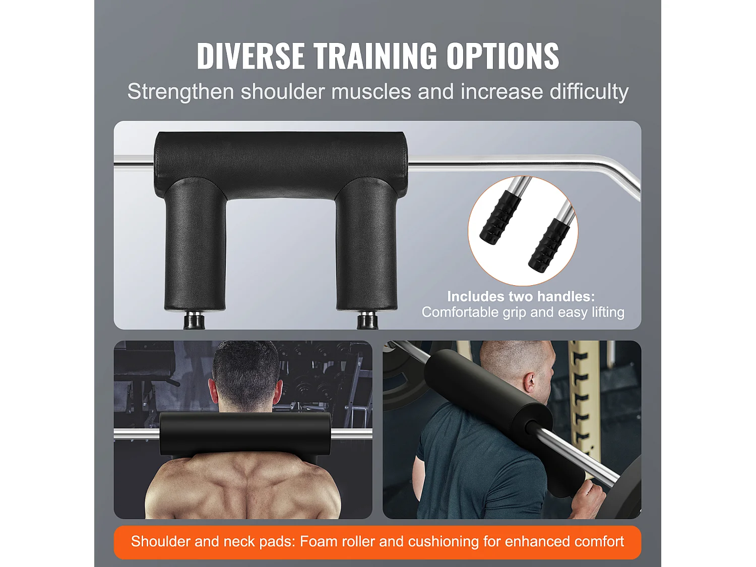 Barre d'Haltères de Sécurité SucceBuy pour l'Haltérophilie de Fitness, 221 cm