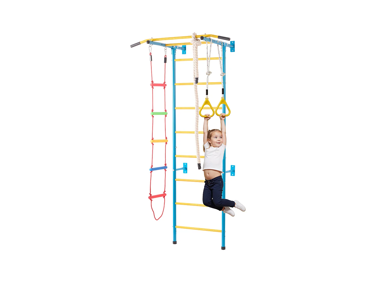 Échelle Murale SucceBuy 5 en 1 pour Enfants, Jouets d'Exercice et d'Escalade d'Intérieur en Acier