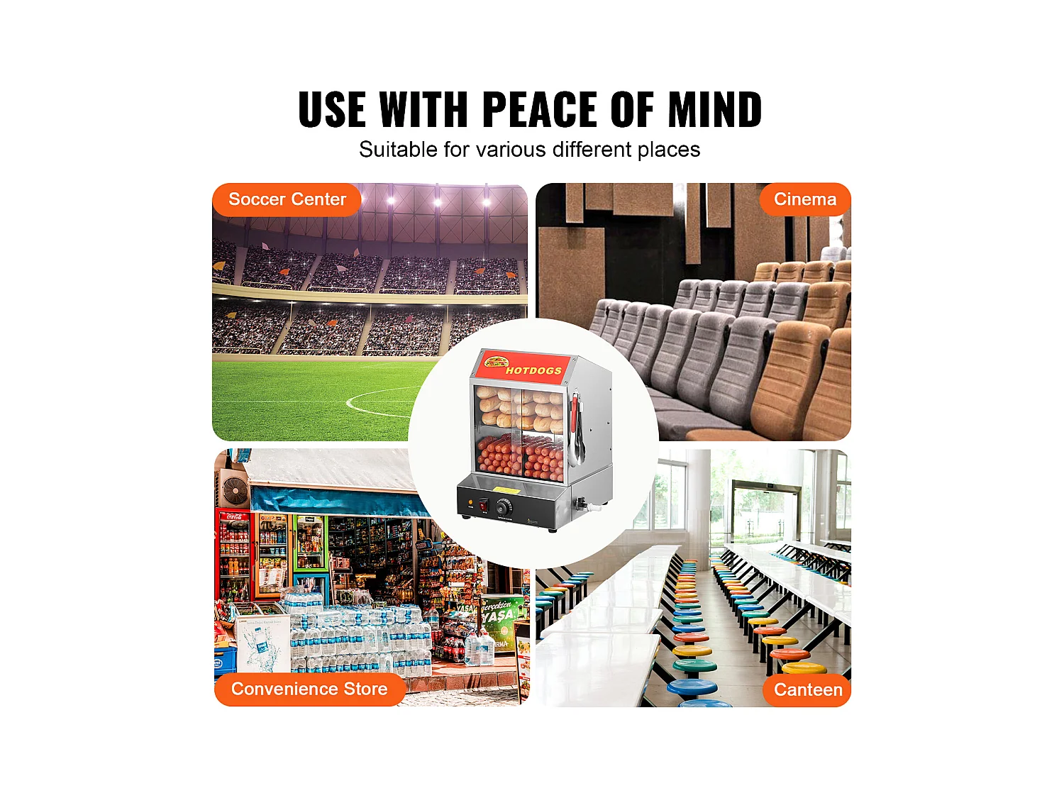 Cuiseur Vapeur pour Hot-Dogs Commercial SucceBuy Chauffe-Petits Pains électrique à 2 Niveaux Portes Coulissantes 27 L