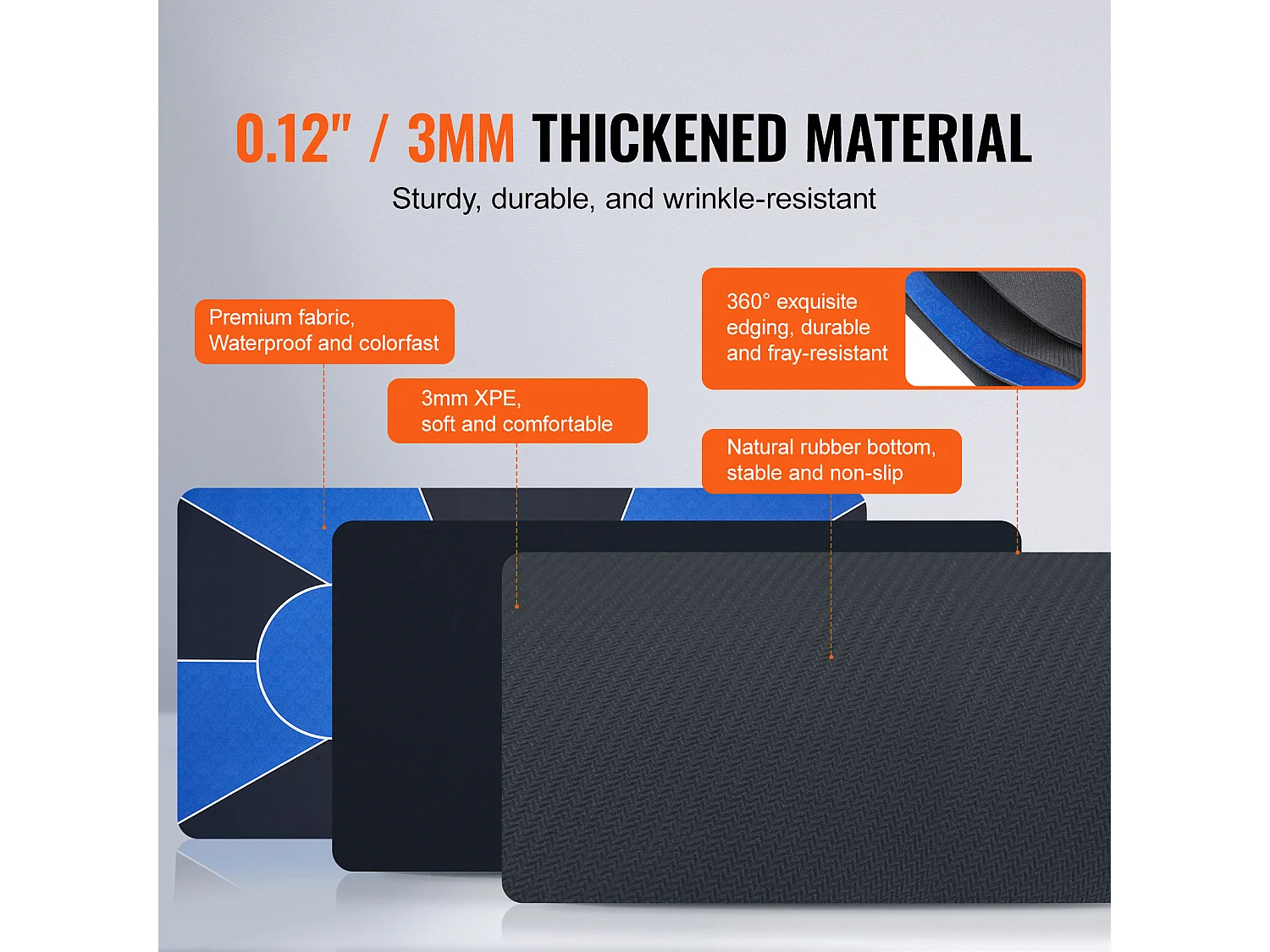 Table de Poker, SucceBuy Plateau de Table de Poker 180 x 90 cm, Plateau de Poker Rectangulaire avec Sac de Transport, Tapis de Poker Amovible pour Joueurs, Bleu