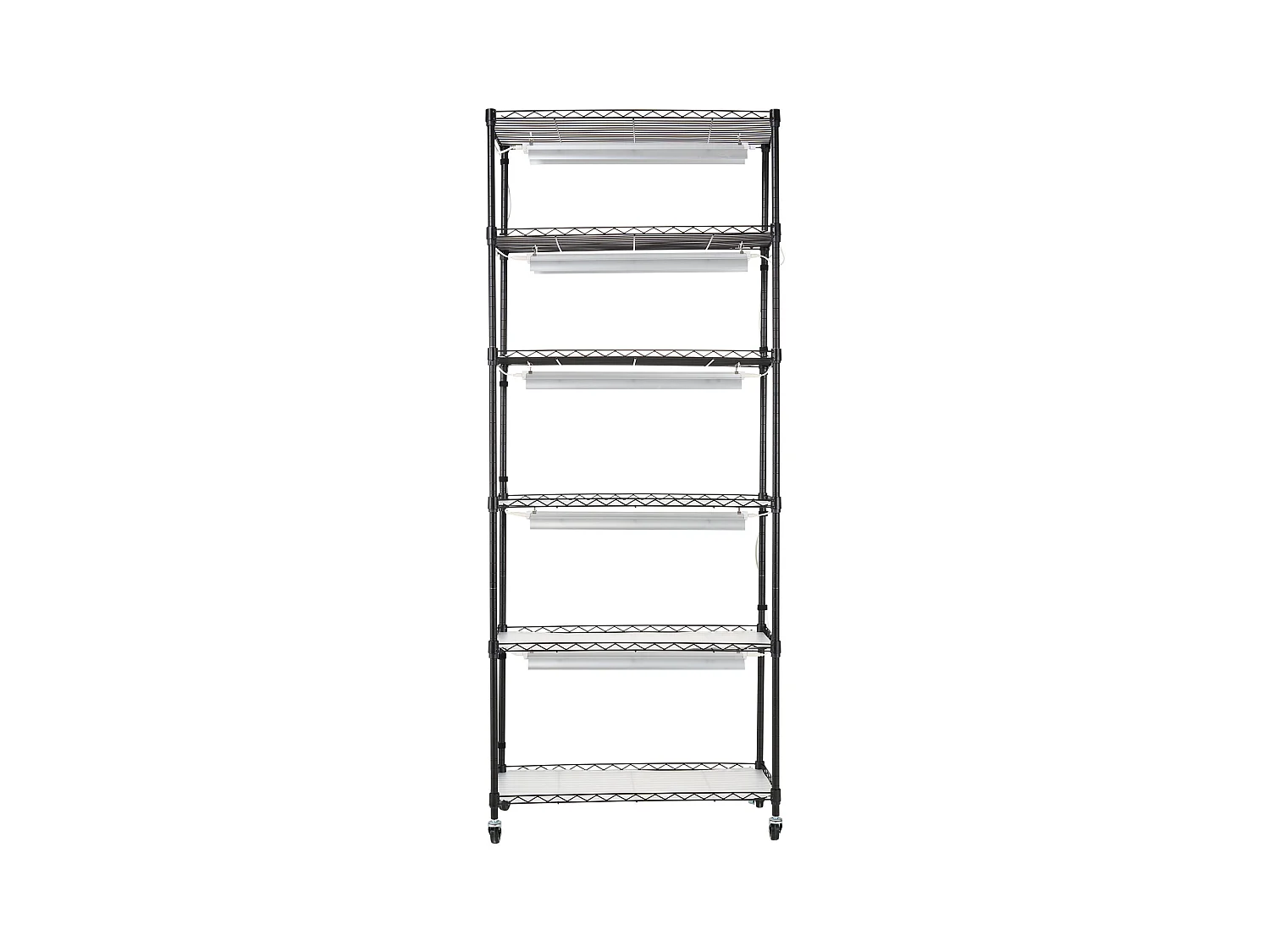 Support de Plante, SucceBuy Support pour Plantes DIY avec Lampes de Culture 6 Niveaux 192 W 180 cm de Hauteur