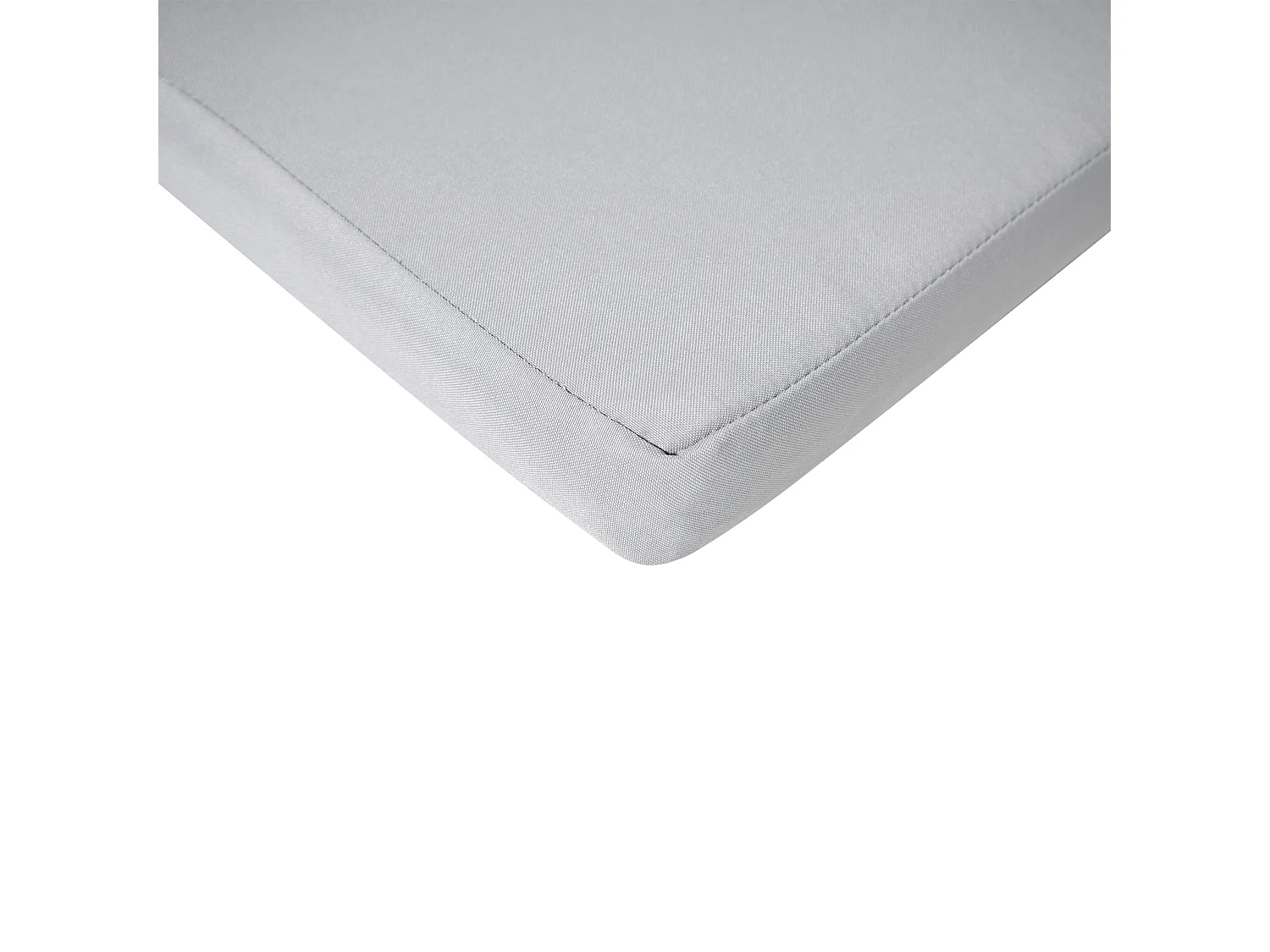 Lot de 2 chaises de jardin avec coussins JAVA PREMIUM Acacia Gris clair