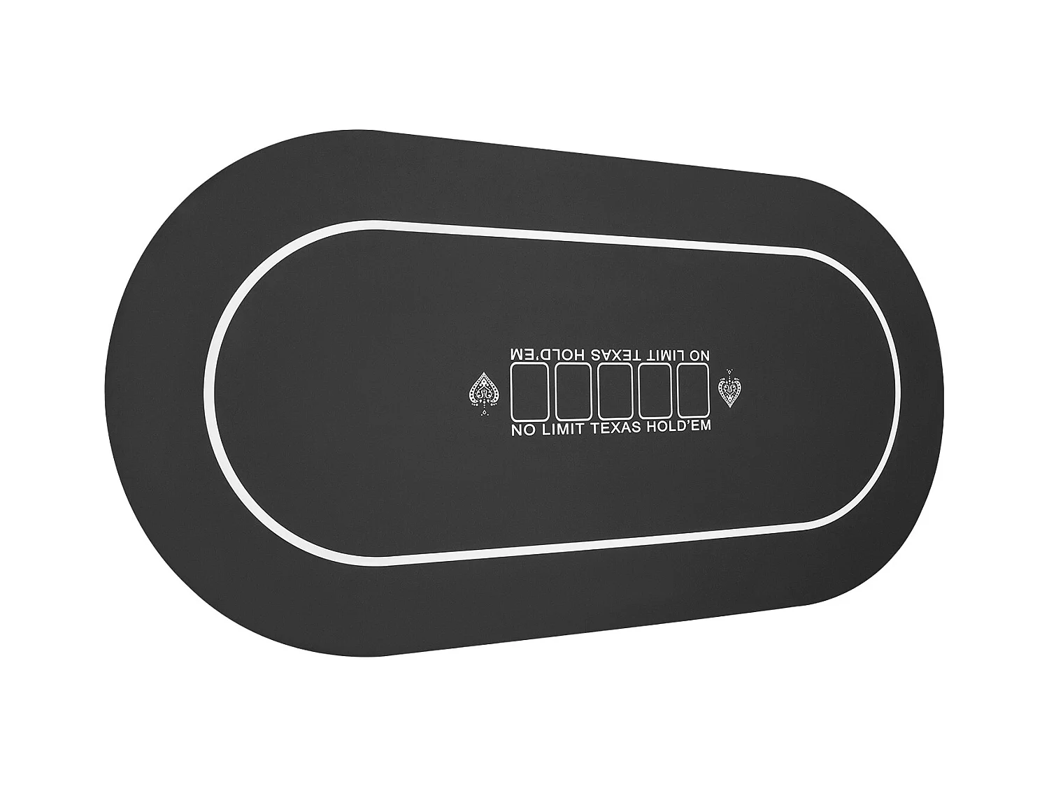 Table de Poker, SucceBuy Plateau de Table 180 x 90 cm, Tapis de Poker, 6-8P, Pliable, Poker, 0V, Tissu, Noir