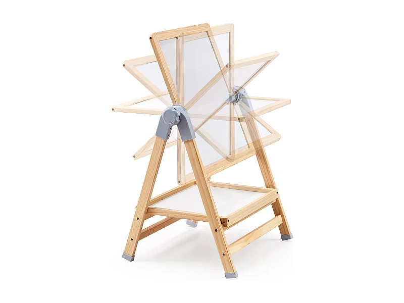 Kunststeun SucceBuy , 2-in-1 voor Kinderen, Magnetische Witte Plank van Hout aan de Oppervlakte