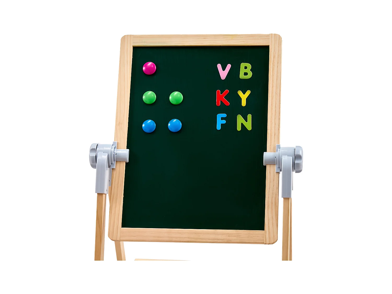 Chevalet d'Art SucceBuy, pour Enfants 2 en 1, Tableau Blanc Magnétique en Bois Face