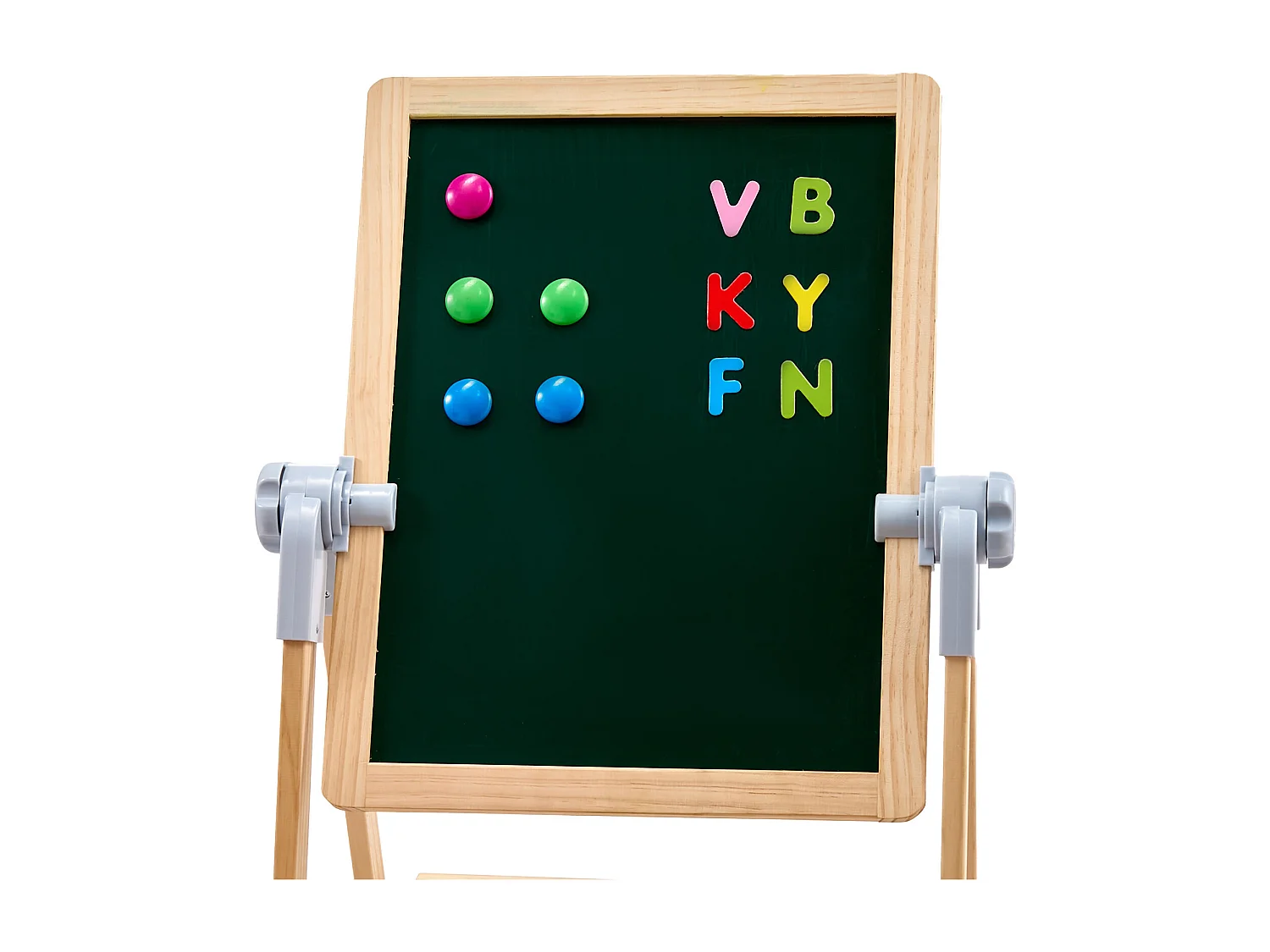 Chevalet d'Art SucceBuy, pour Enfants 2 en 1, Tableau Blanc Magnétique en Bois Face