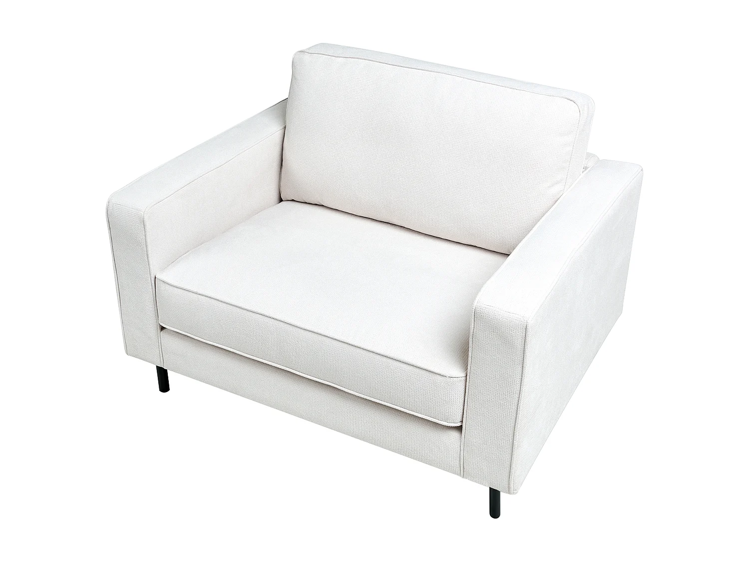Fauteuil SAVALEN Tissu Blanc cassé