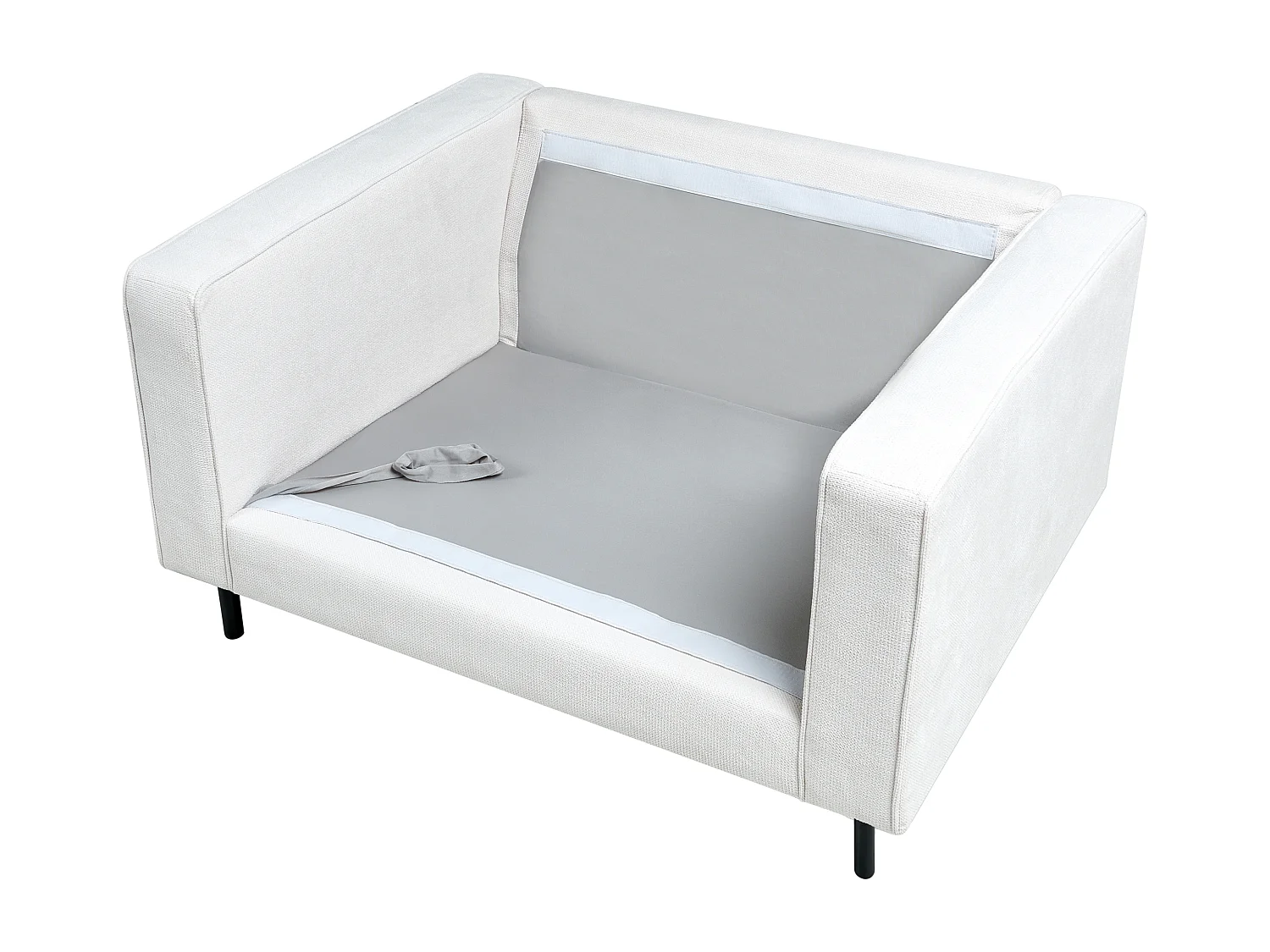 Fauteuil SAVALEN Tissu Blanc cassé