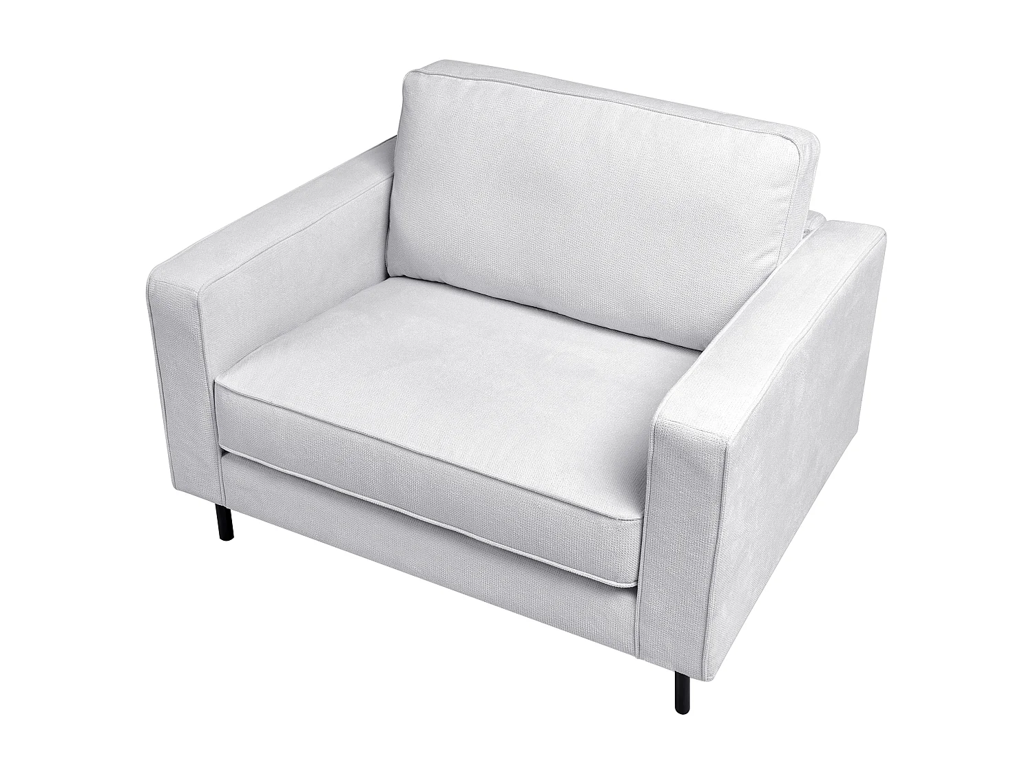 Fauteuil SAVALEN Tissu Gris clair