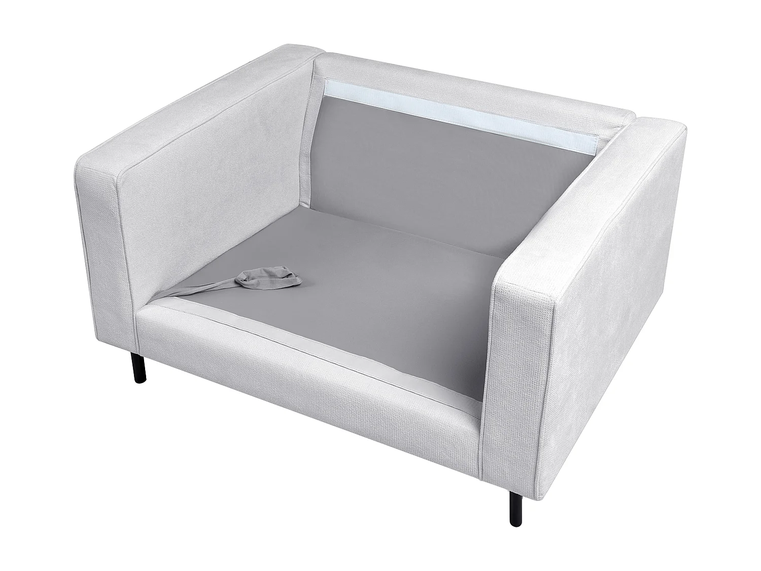 Fauteuil SAVALEN Tissu Gris clair