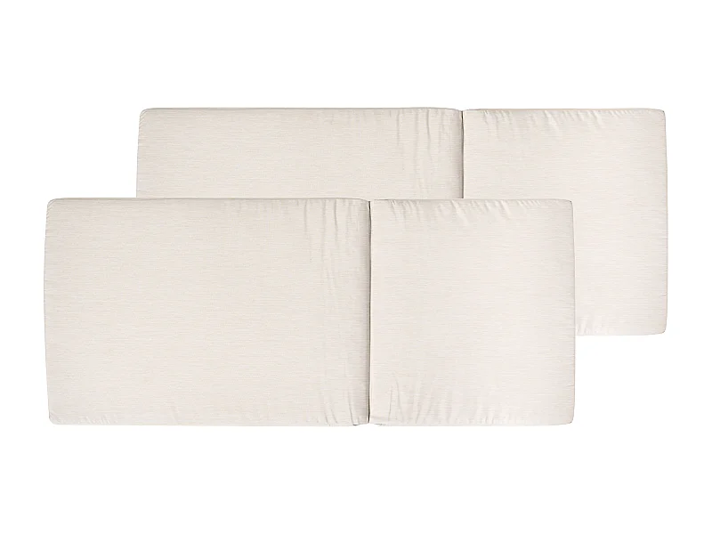 Lot de 2 coussins de jardin JAVA/AMANTEA PREMIUM 50 x 70 cm Beige clair