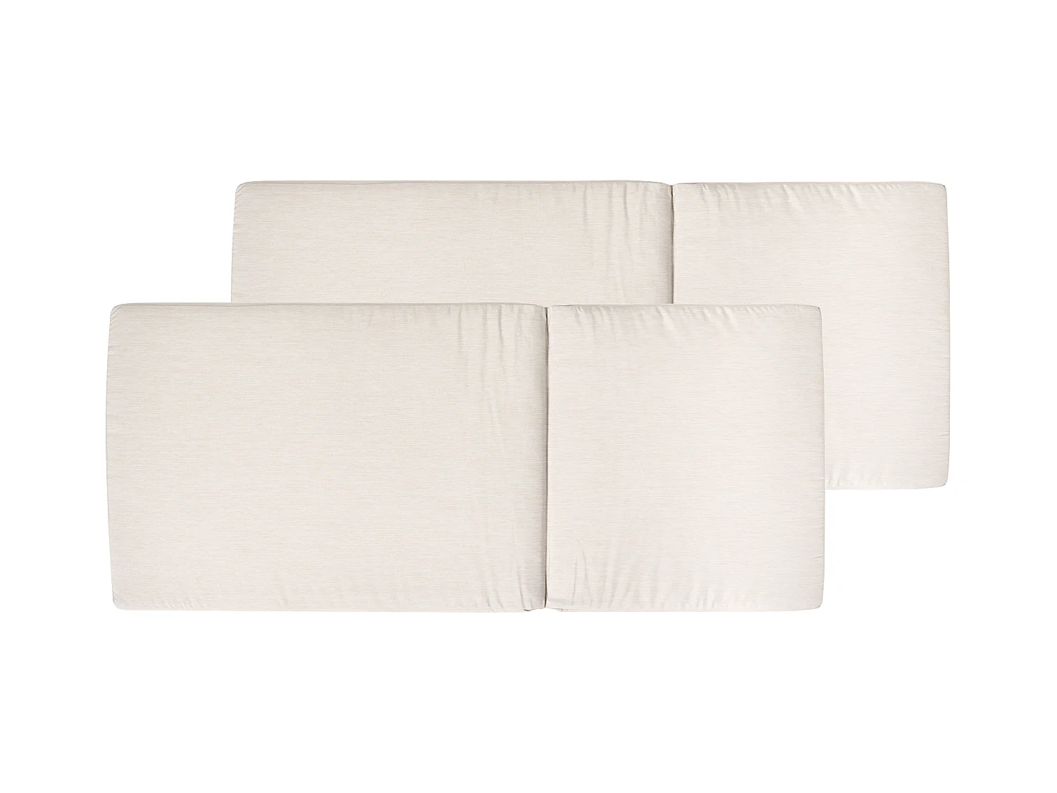Lot de 2 coussins de jardin JAVA/AMANTEA PREMIUM 50 x 70 cm Beige clair