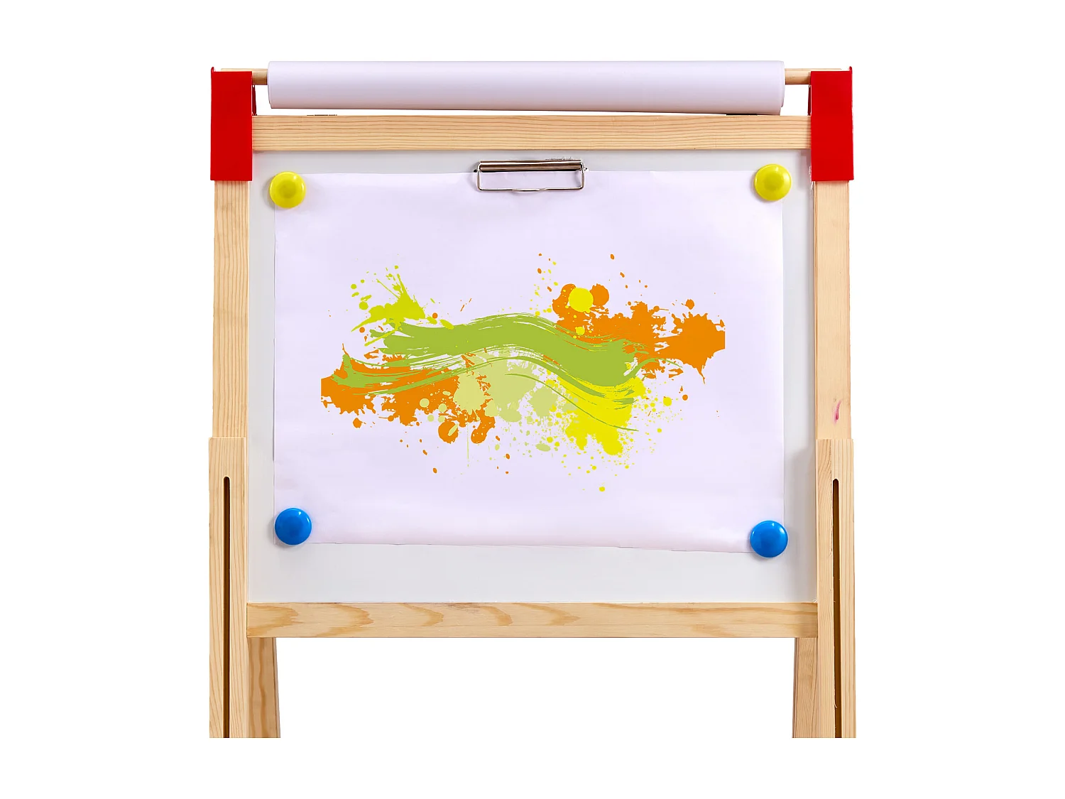 Kunststativ SucceBuy, 3-in-1 für Kinder, Magnetische Weiße Tafel aus Holz mit Doppelseite