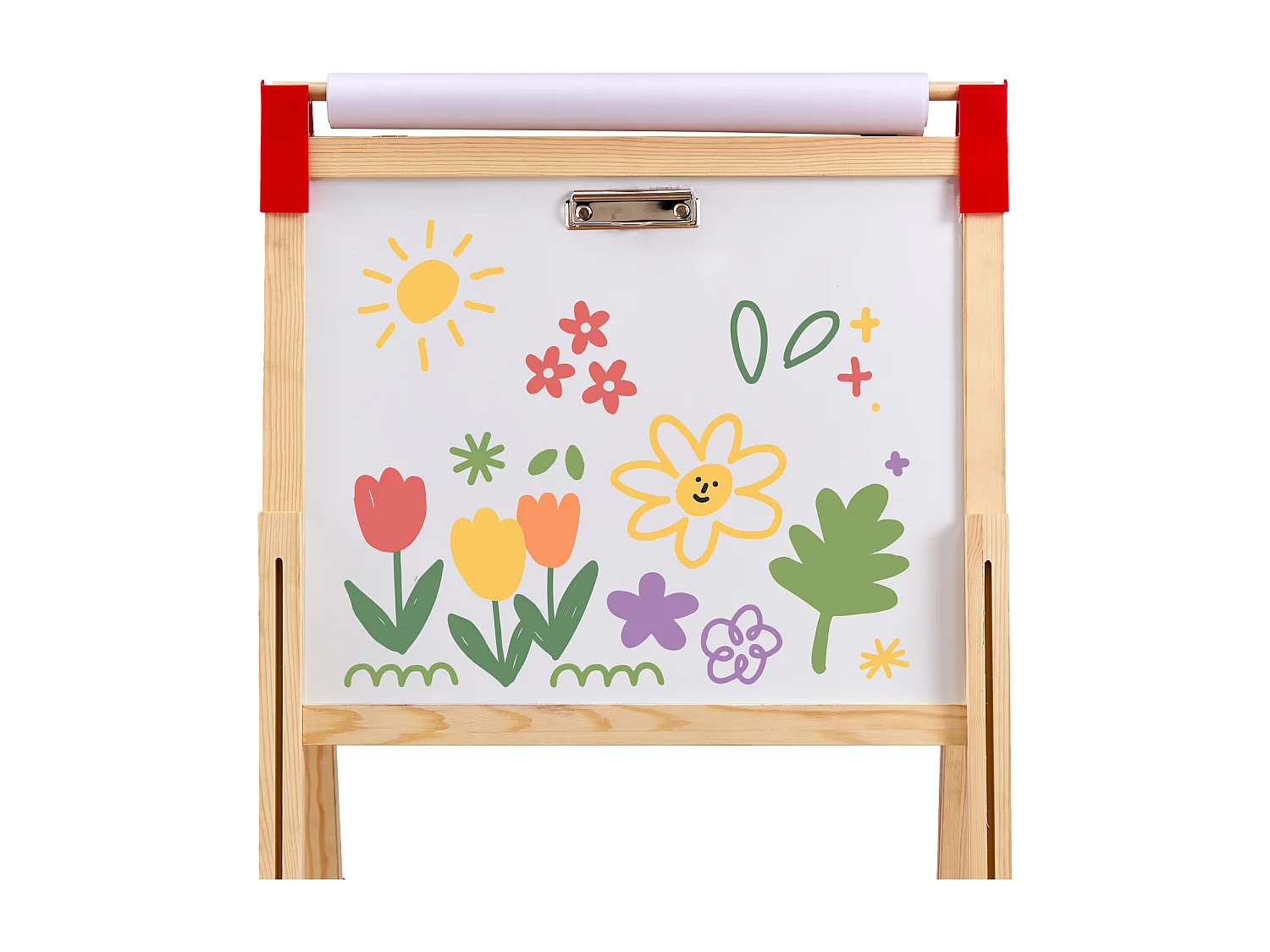 Easel de Arte SucceBuy, 3 en 1 para Niños, Pizarra Blanca Magnética de Madera de Doble Cara