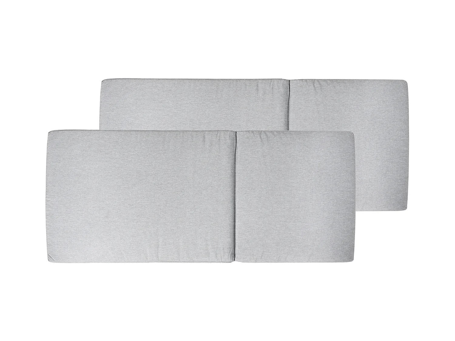 Lot de 2 coussins de jardin JAVA/AMANTEA PREMIUM 50 x 70 cm Mélange de gris