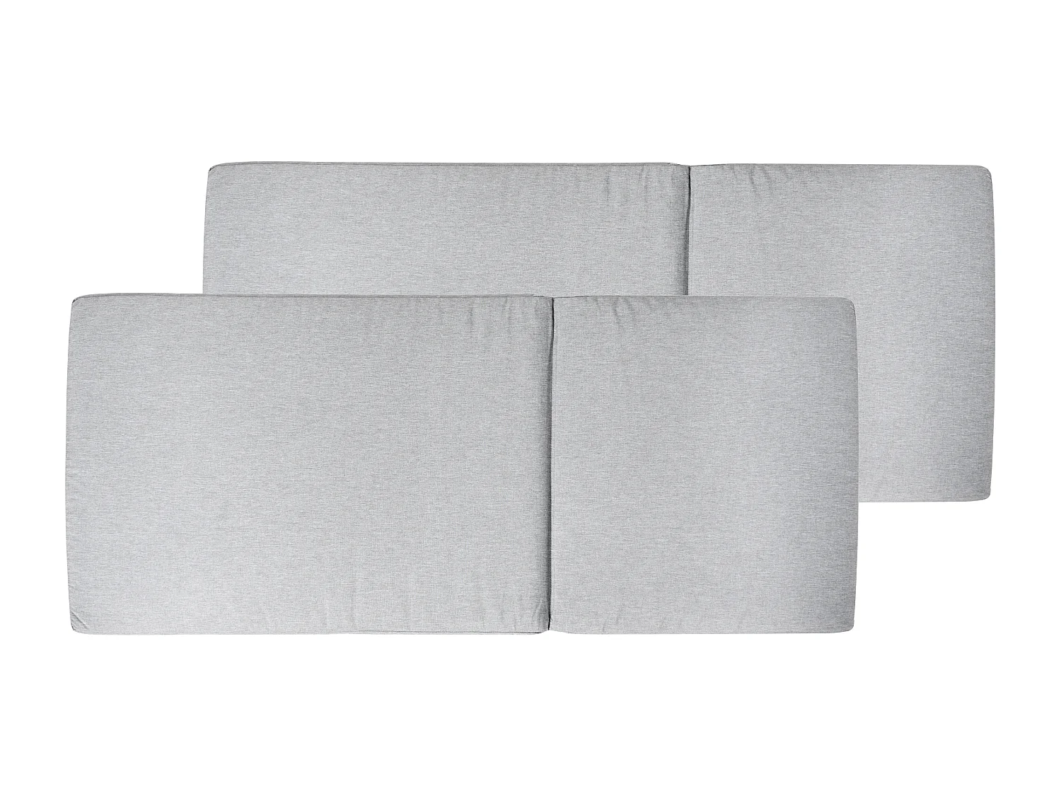 Lot de 2 coussins de jardin JAVA/AMANTEA PREMIUM 50 x 70 cm Mélange de gris