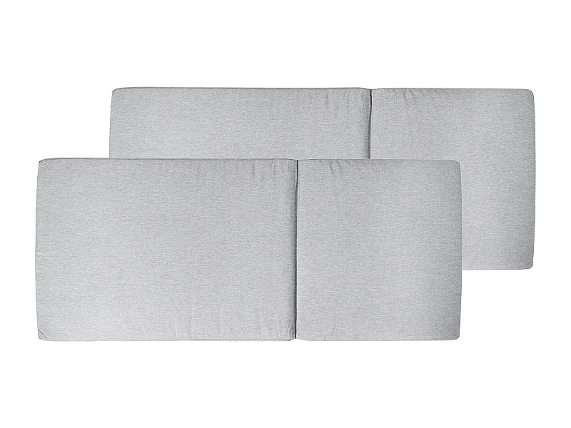 Lot de 2 coussins de jardin JAVA/AMANTEA PREMIUM 50 x 70 cm Mélange de gris