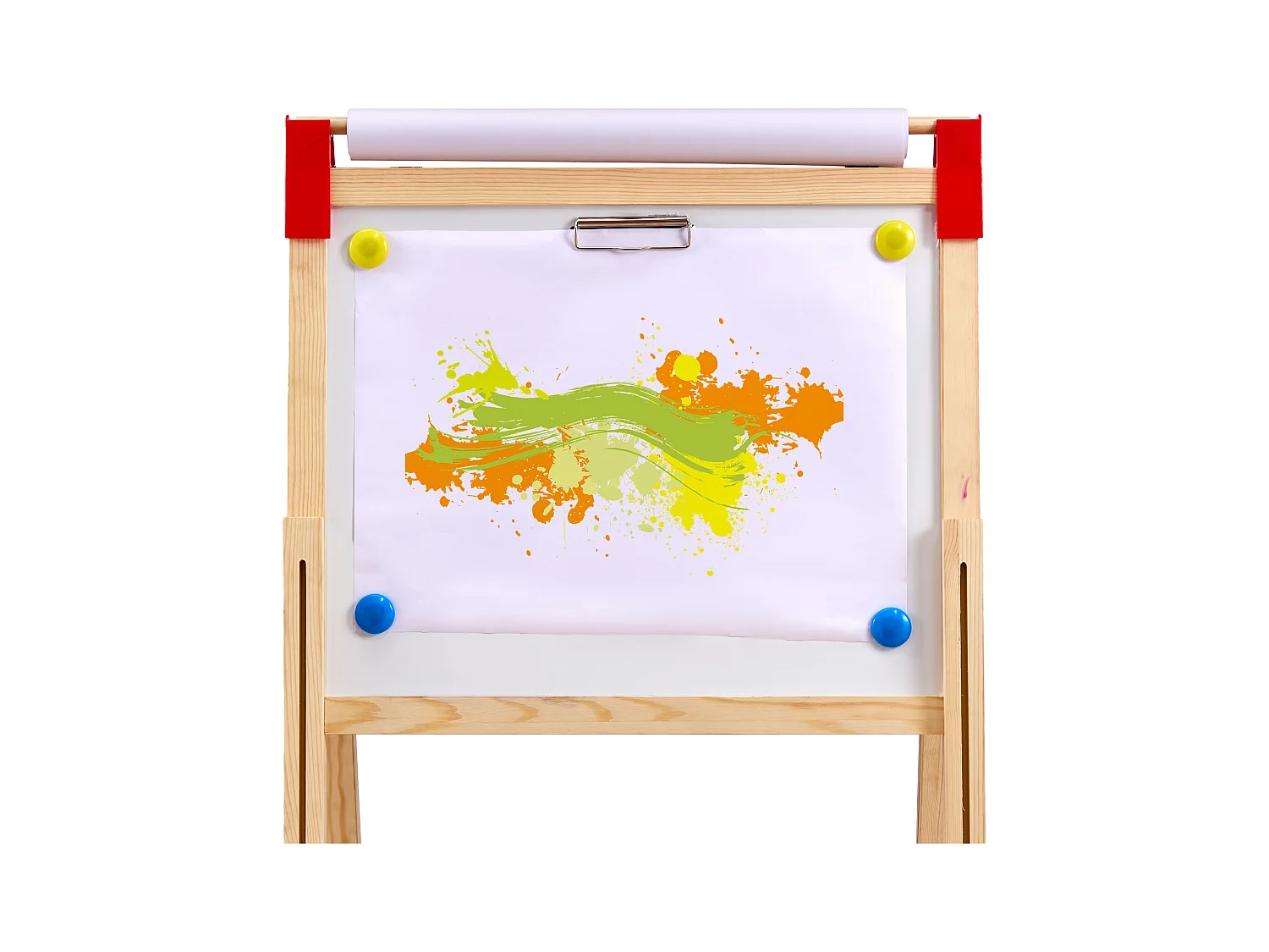 Kunststeun SucceBuy, 3-in-1 voor Kinderen, Magnetische Witte Plank van Hout met Dubbele Oppervlakte