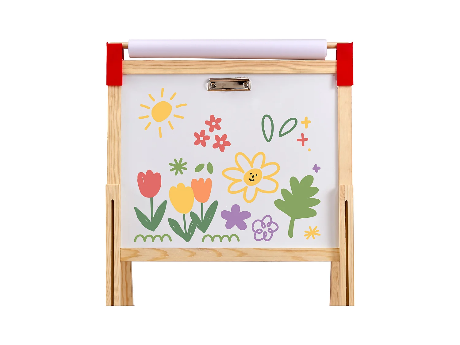 Kunststeun SucceBuy, 3-in-1 voor Kinderen, Magnetische Witte Plank van Hout met Dubbele Oppervlakte