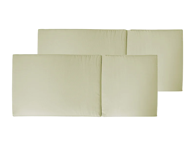 Lot de 2 coussins de jardin JAVA/AMANTEA PREMIUM 50 x 70 cm Vert