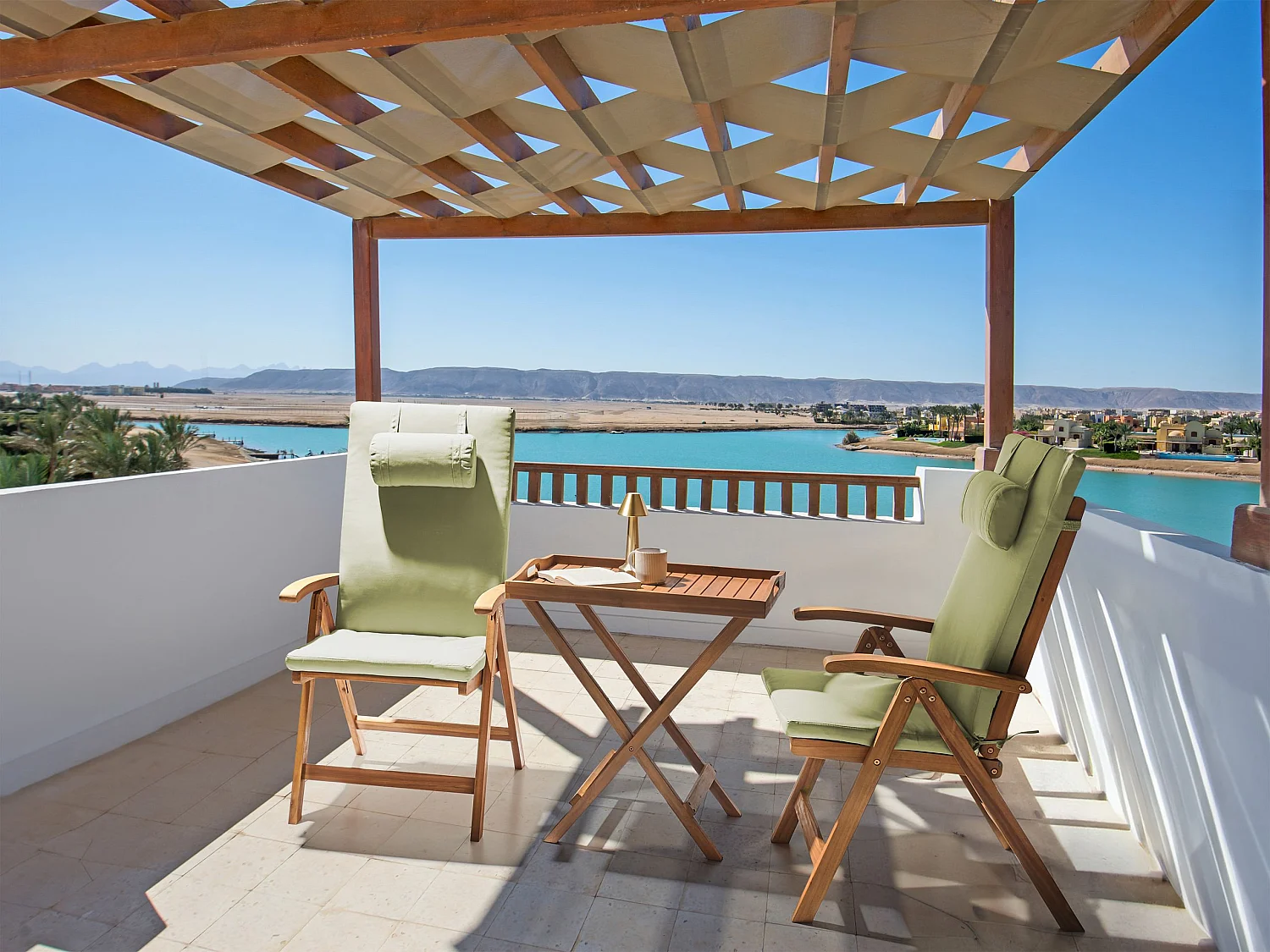 Lot de 2 coussins de jardin JAVA/AMANTEA PREMIUM 50 x 70 cm Vert