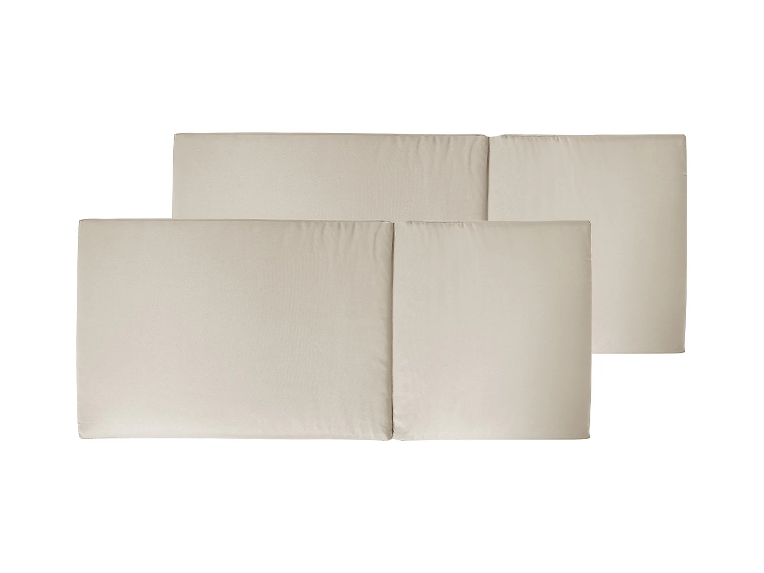 Lot de 2 coussins de jardin JAVA/AMANTEA PREMIUM 50 x 70 cm Taupe