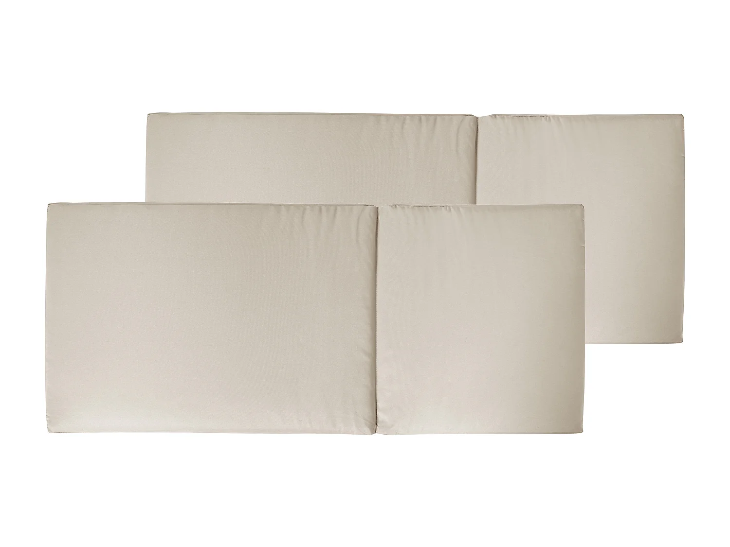 Lot de 2 coussins de jardin JAVA/AMANTEA PREMIUM 50 x 70 cm Taupe