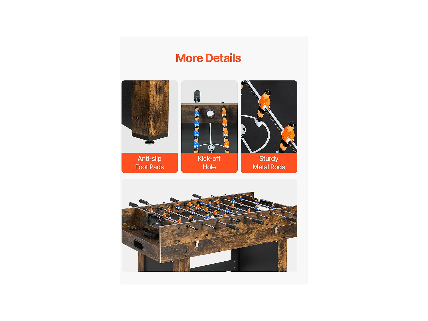 Table de Air Hockey, SucceBuy Table de Hockey sur Air 137 cm 3 en 1 avec Ping-Pong pour Maison et Bureau