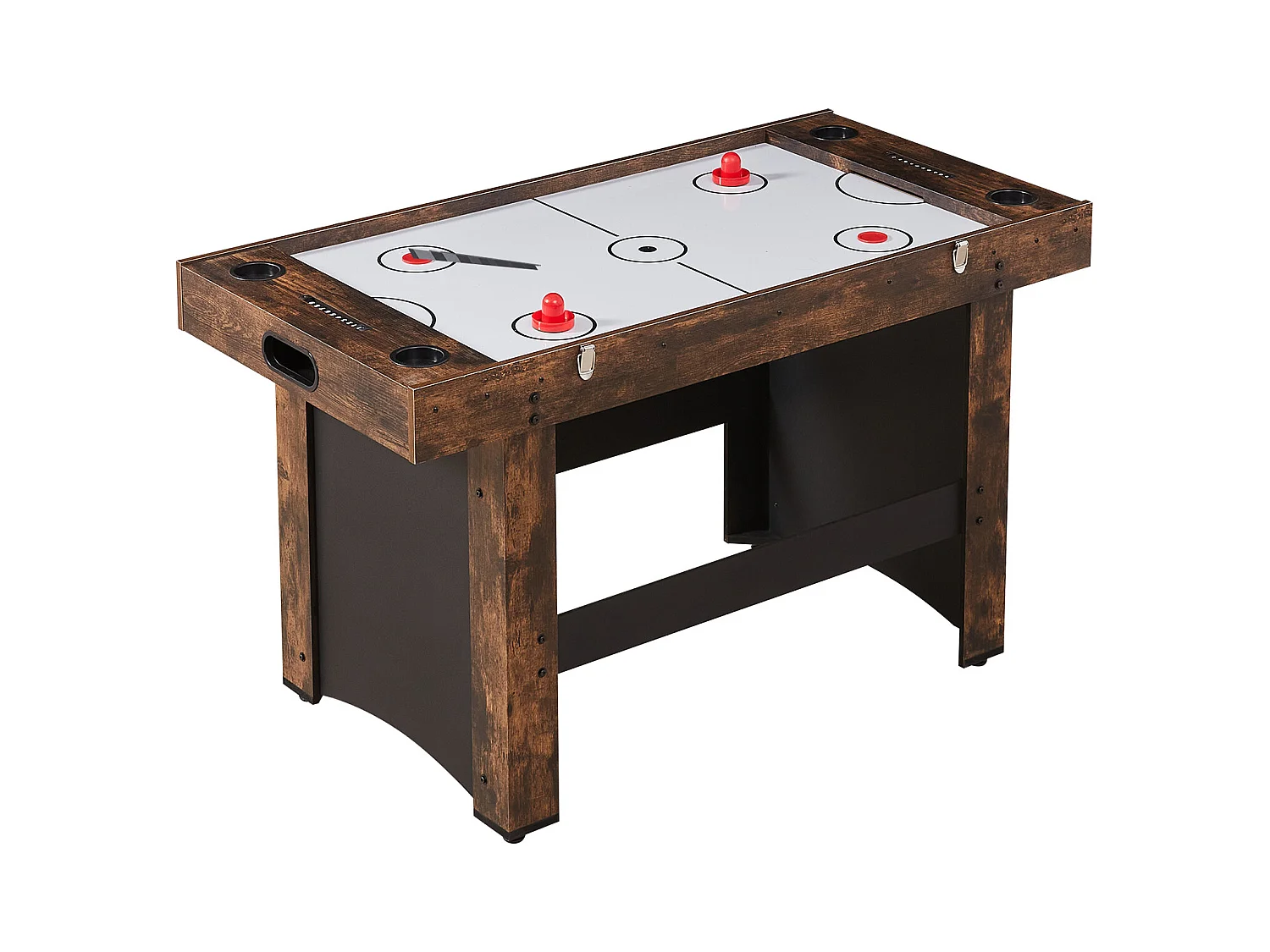 Table de Air Hockey, SucceBuy Table de Hockey sur Air 137 cm 3 en 1 avec Ping-Pong pour Maison et Bureau