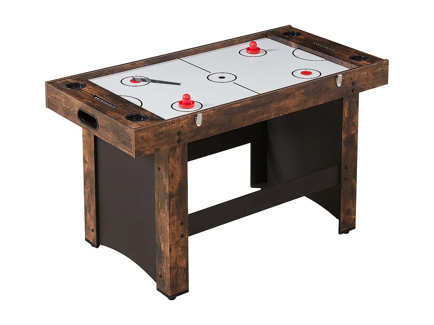 Table de Air Hockey, SucceBuy Table de Hockey sur Air 137 cm 3 en 1 avec Ping-Pong pour Maison et Bureau
