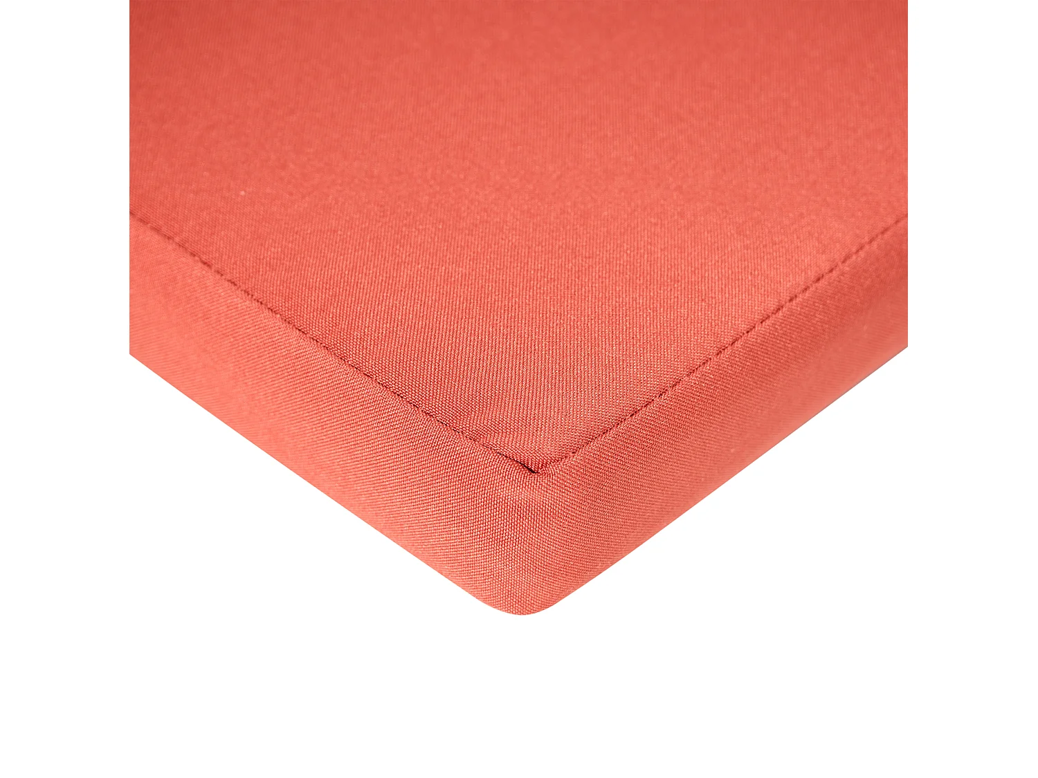 Lot de 2 chaises de jardin avec coussins AMANTEA PREMIUM Acacia Rouge