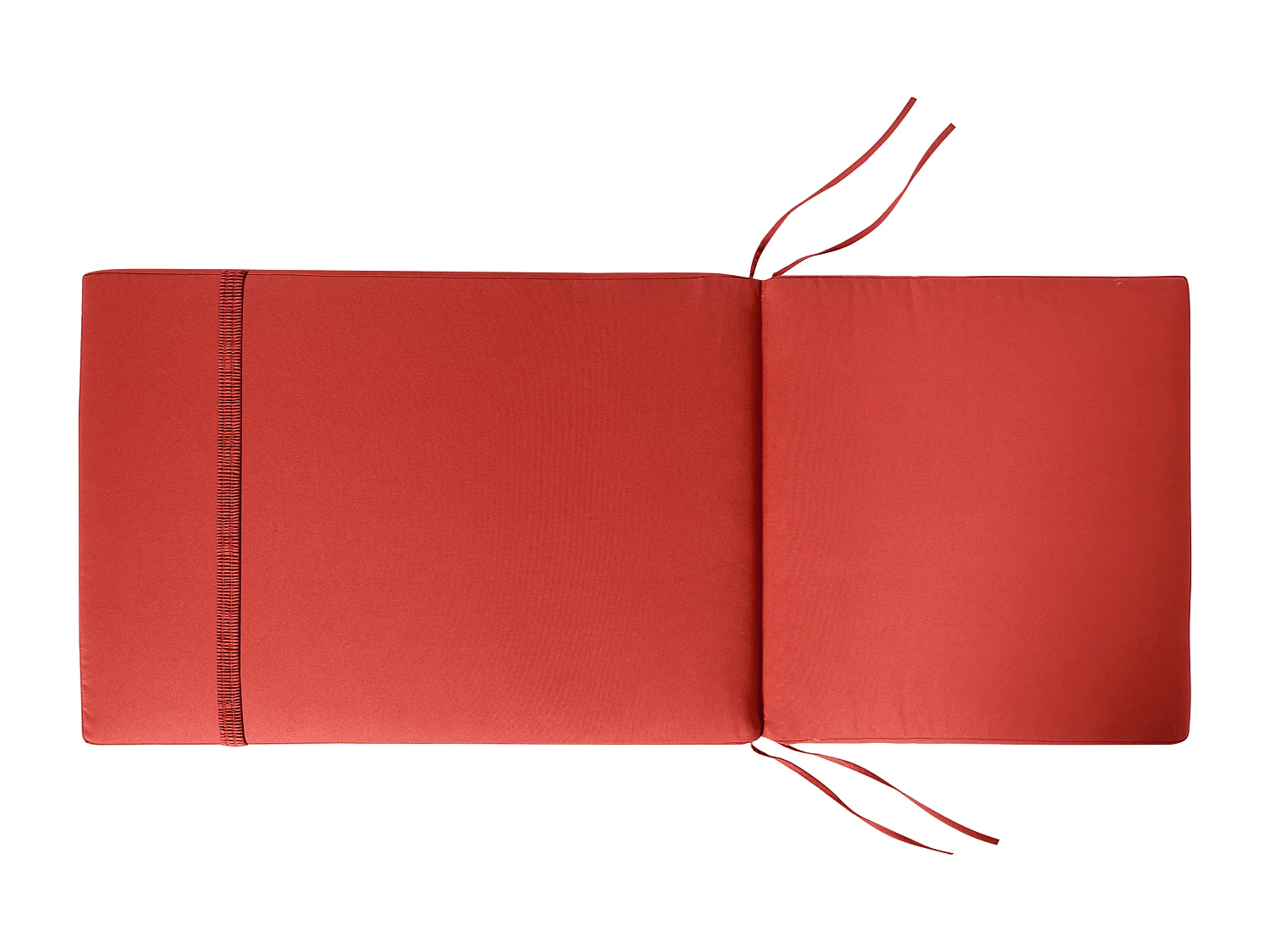 Lot de 6 coussins de jardin JAVA/AMANTEA PREMIUM 50 x 70 cm Rouge