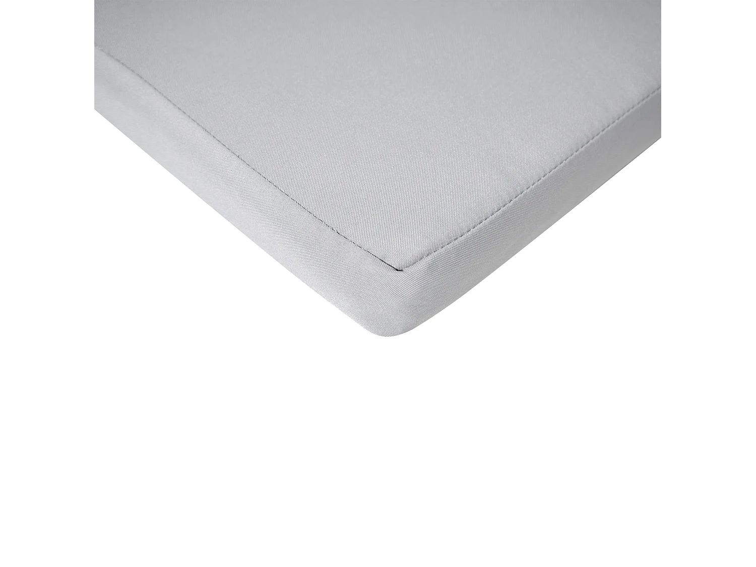 Lot de 2 chaises de jardin avec coussins AMANTEA PREMIUM Acacia Gris clair